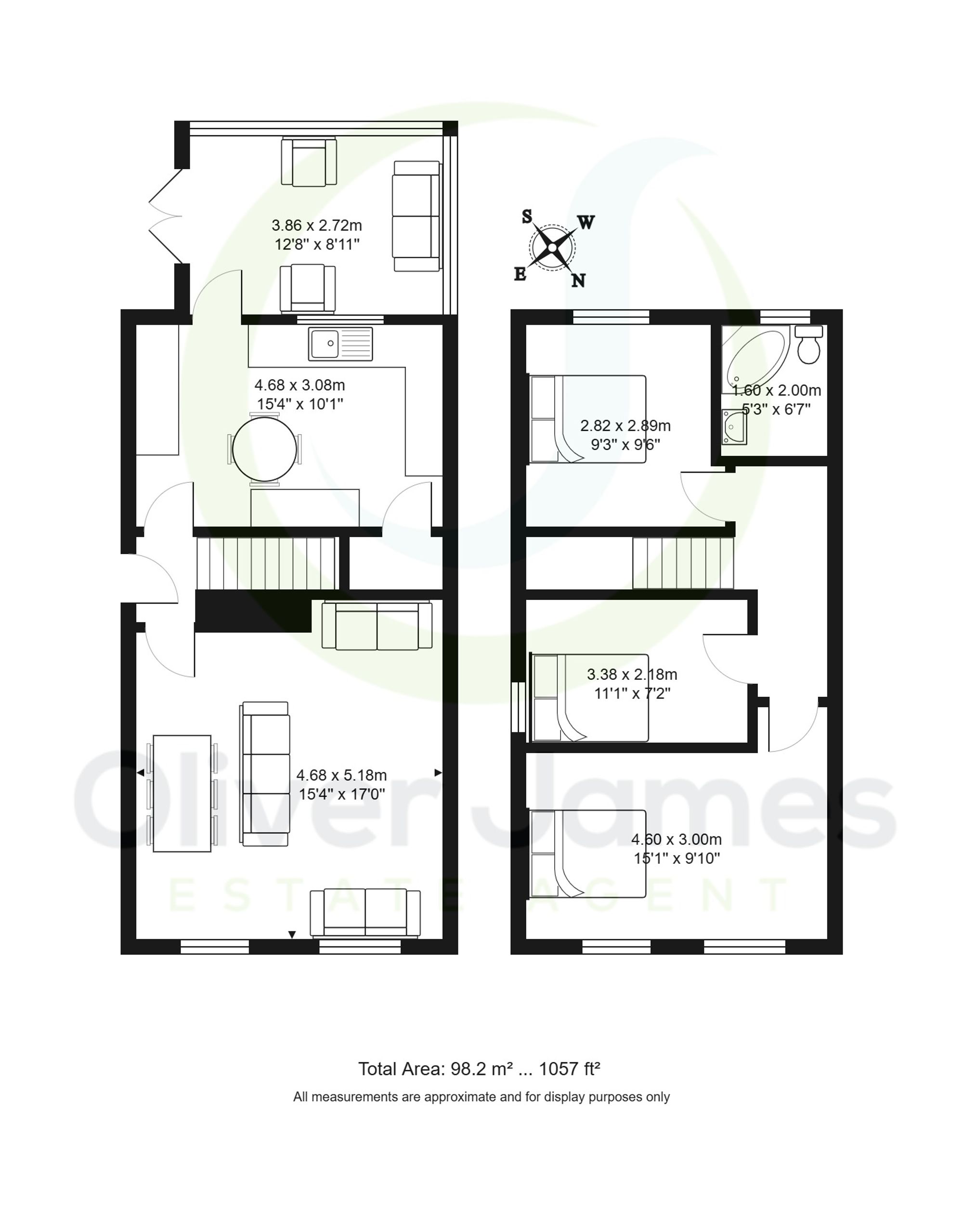 3 bed semi-detached house for sale in Highbury Avenue, Manchester - Property floorplan