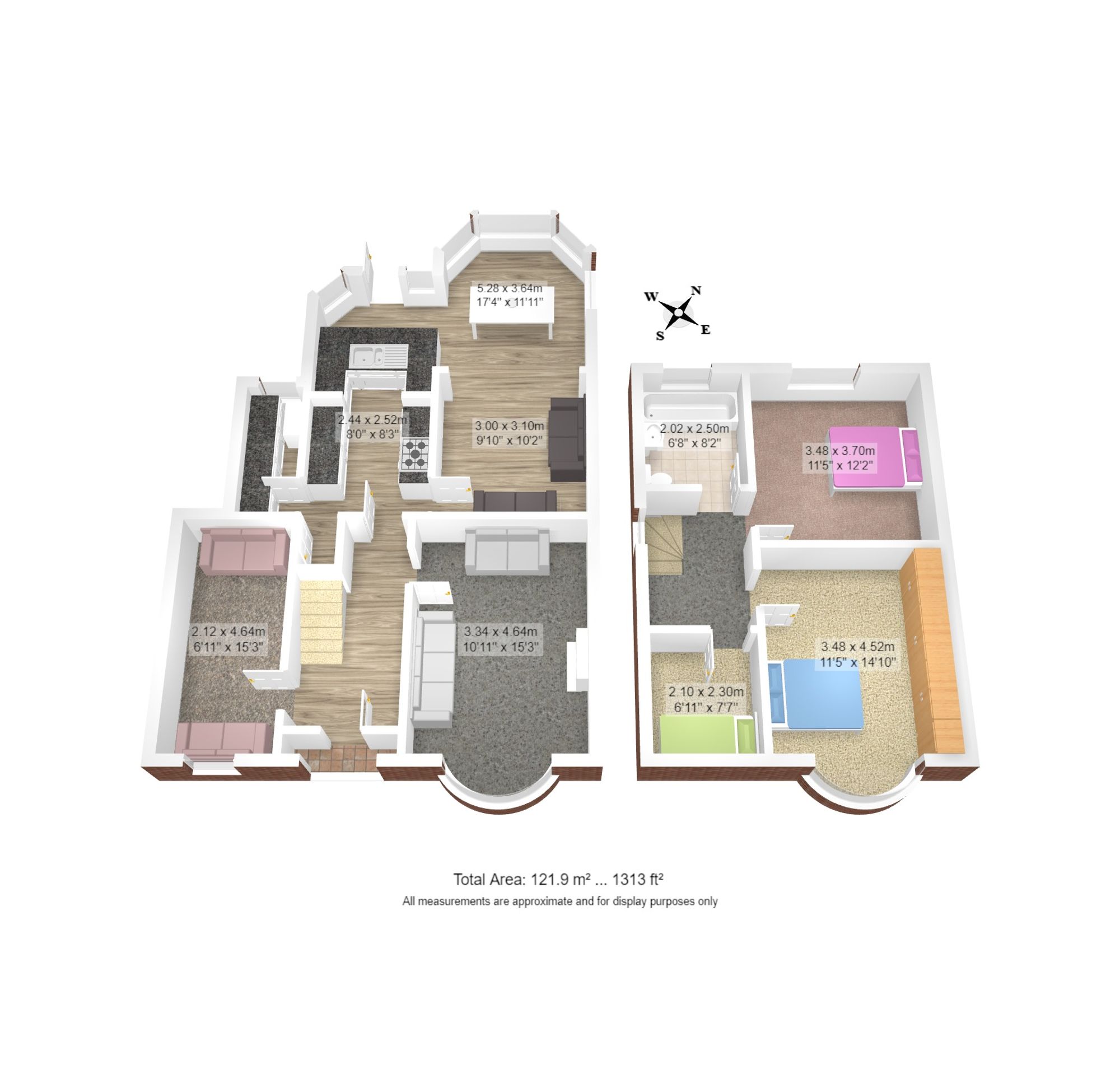 3 bed semi-detached house for sale in Briar Avenue, Warrington - Property floorplan