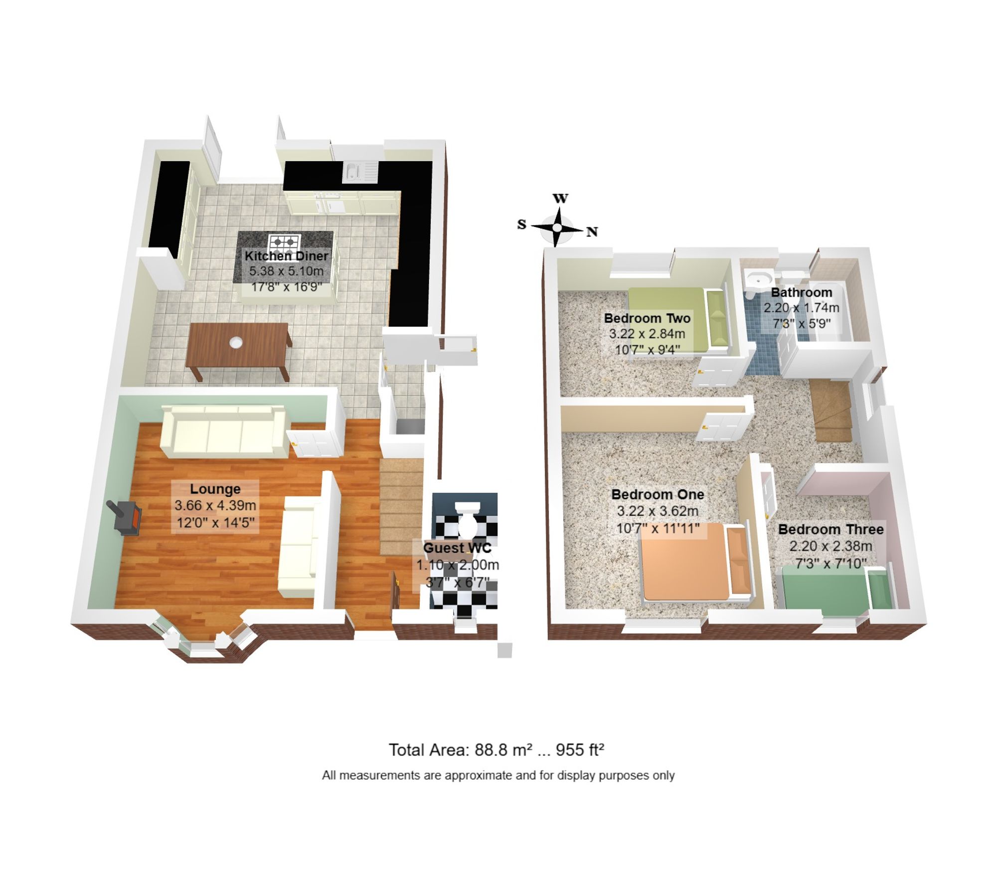 3 bed semi-detached house for sale in Chestnut Avenue, Manchester - Property floorplan