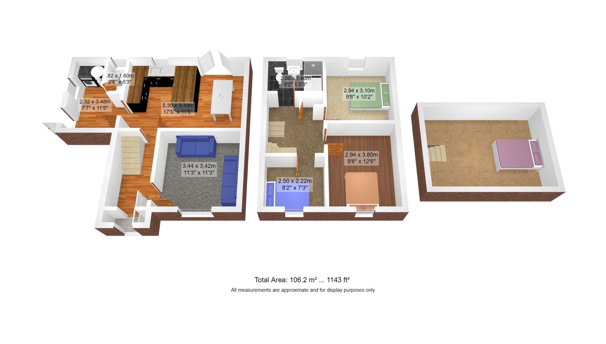 3 bed semi-detached house for sale in Greenside Drive, Manchester - Property floorplan
