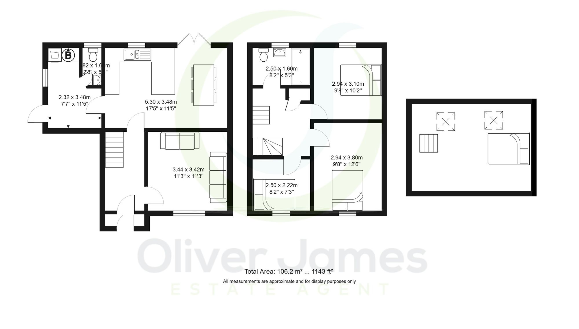 3 bed semi-detached house for sale in Greenside Drive, Manchester - Property floorplan