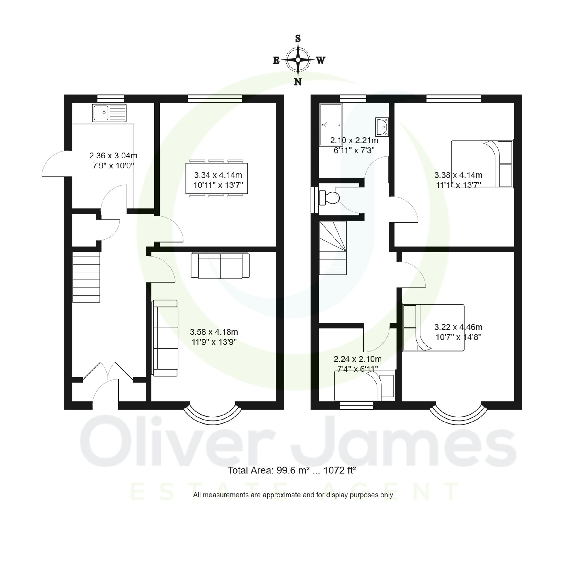3 bed semi-detached house for sale in Sandy Lane, Manchester - Property floorplan