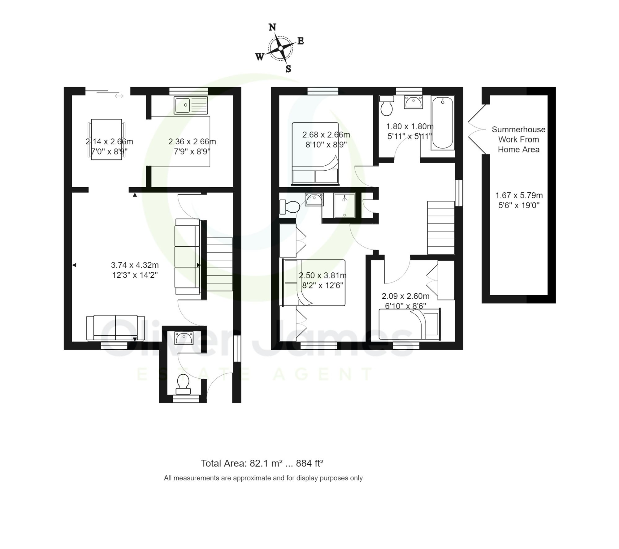 3 bed end of terrace house for sale in Stickens Lock Lane, Manchester - Property floorplan