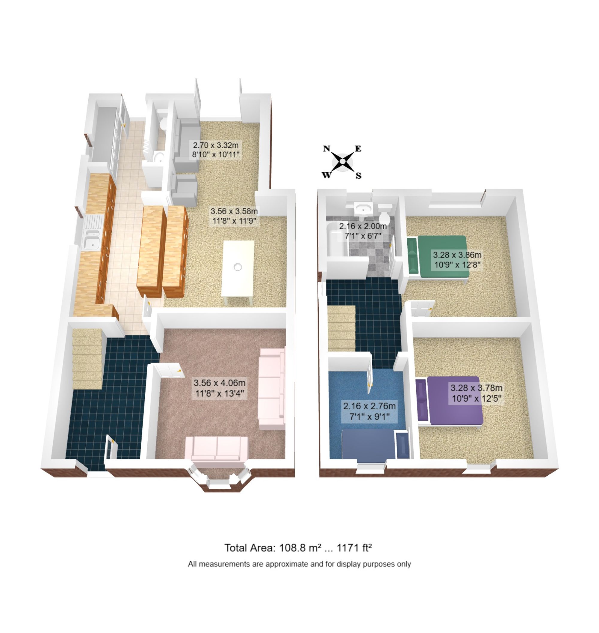 3 bed semi-detached house for sale in Devon Road, Manchester - Property floorplan