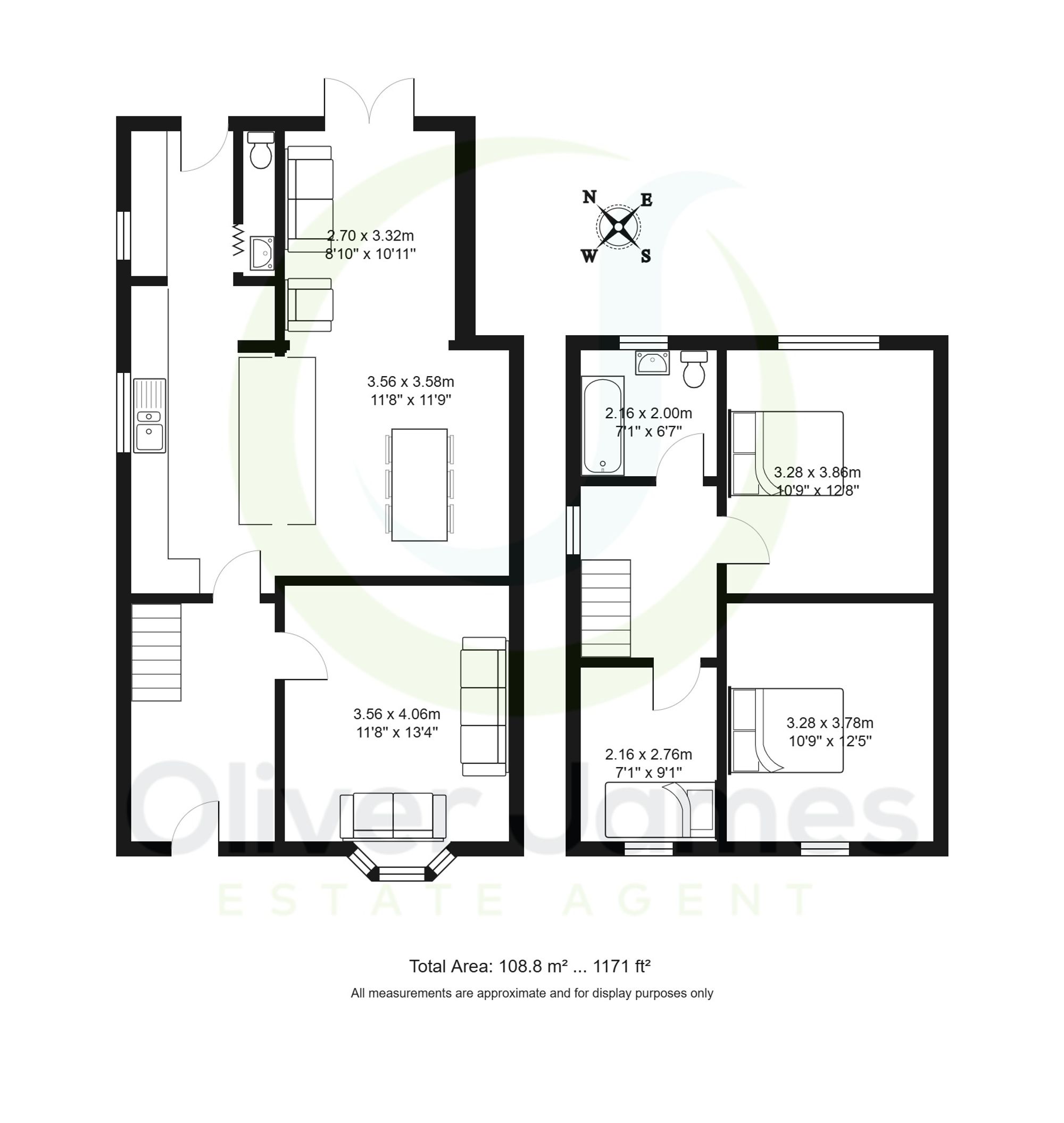 3 bed semi-detached house for sale in Devon Road, Manchester - Property floorplan