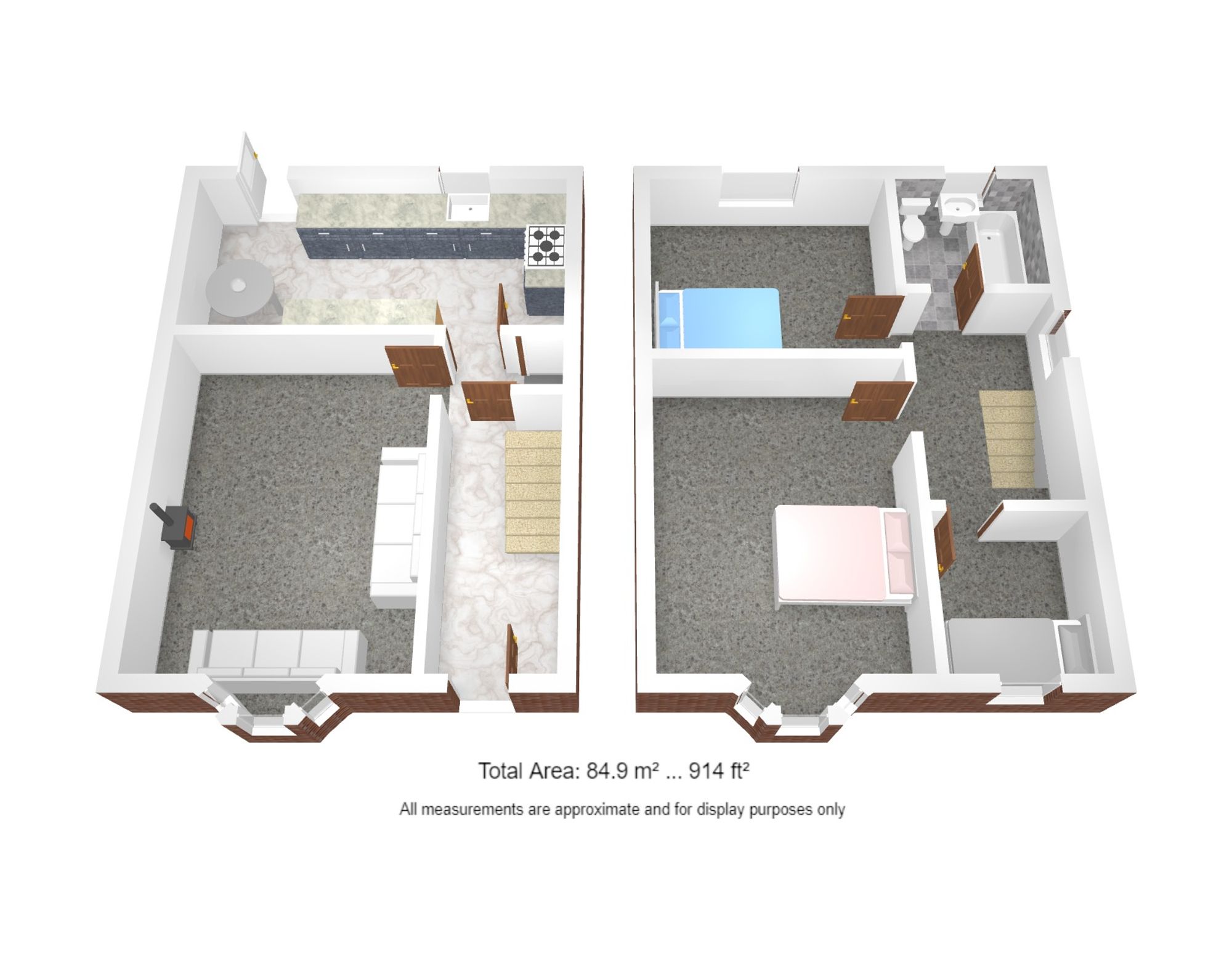 3 bed detached house to rent in Prospect Road, Manchester - Property floorplan