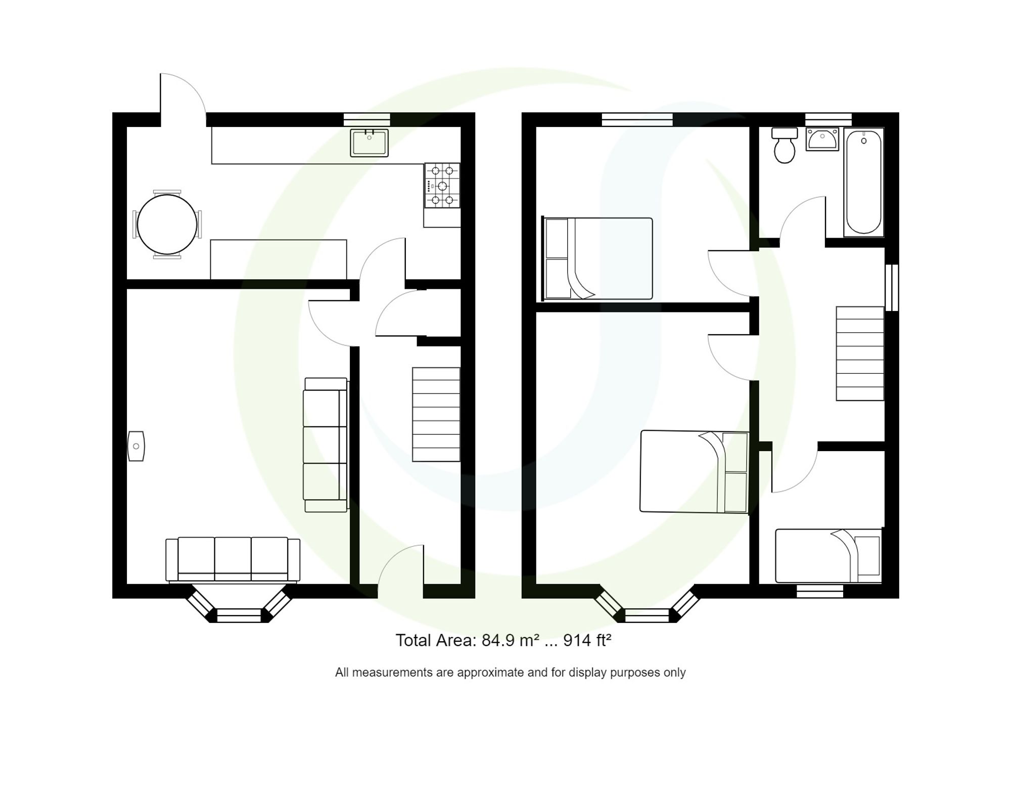 3 bed detached house to rent in Prospect Road, Manchester - Property floorplan