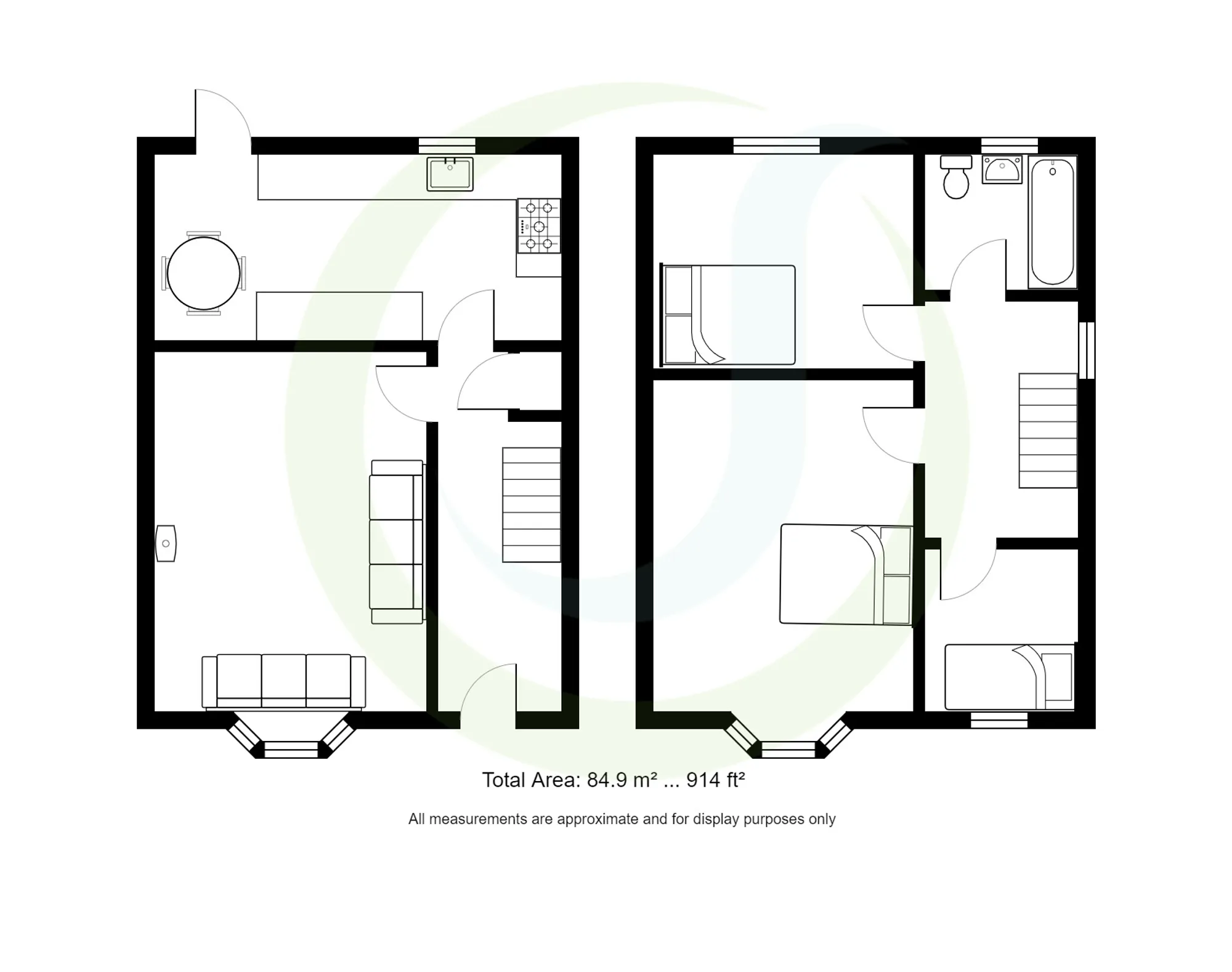 3 bed detached house to rent in Prospect Road, Manchester - Property floorplan