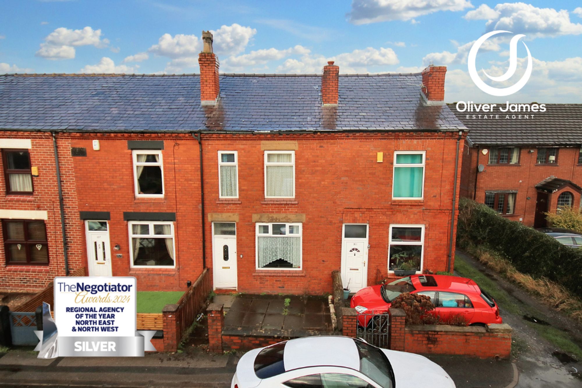 3 bed mid-terraced house for sale in Mosley Common Road, Manchester  - Property Image 1