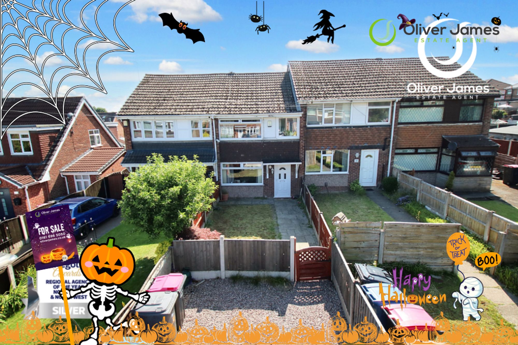 3 bed mid-terraced house for sale in Marston Drive, Irlam, M44 - Property Image 1