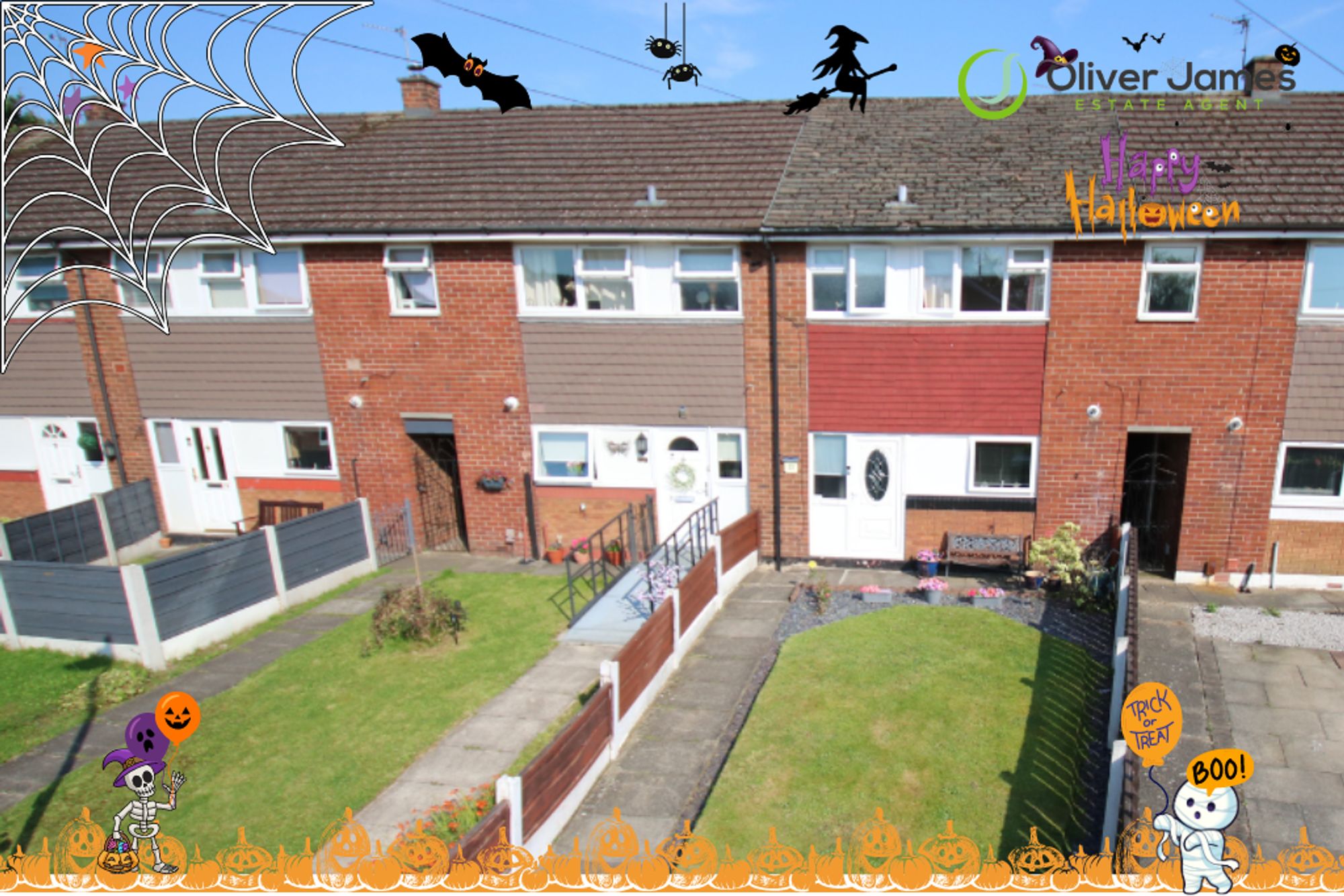 3 bed mid-terraced house for sale in Linnet Drive, Manchester  - Property Image 1