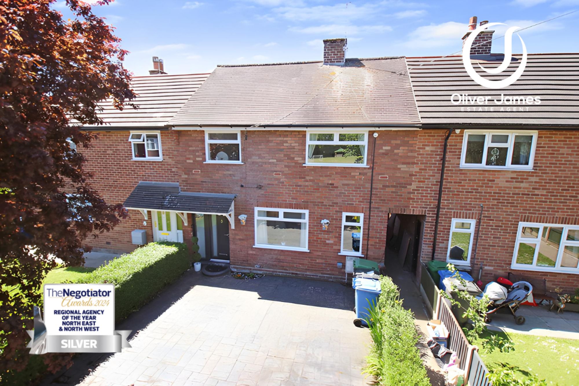 3 bed terraced house for sale in Birch Road, Warrington, WA3
