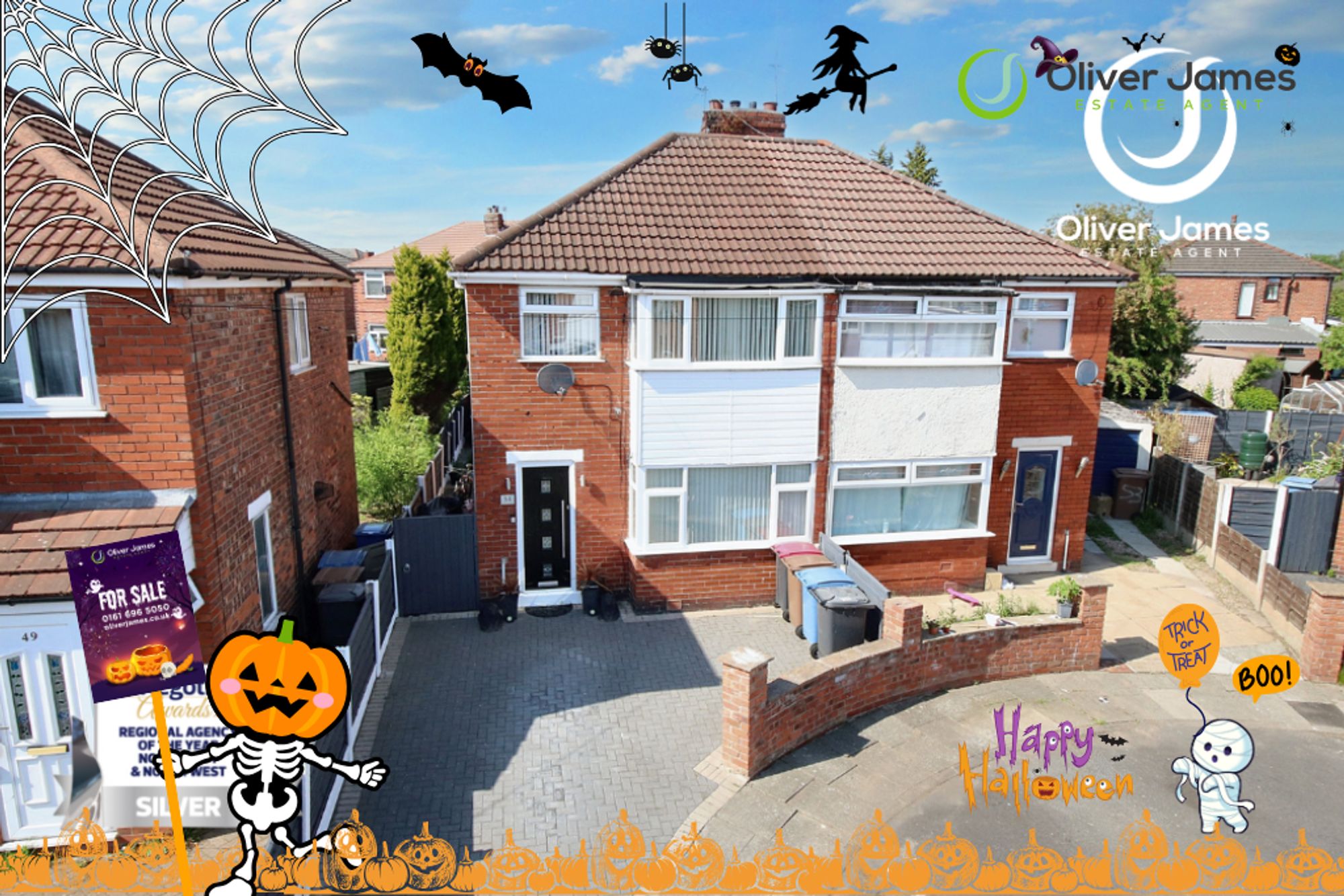 3 bed semi-detached house for sale in Harewood Road, Irlam, M44  - Property Image 1
