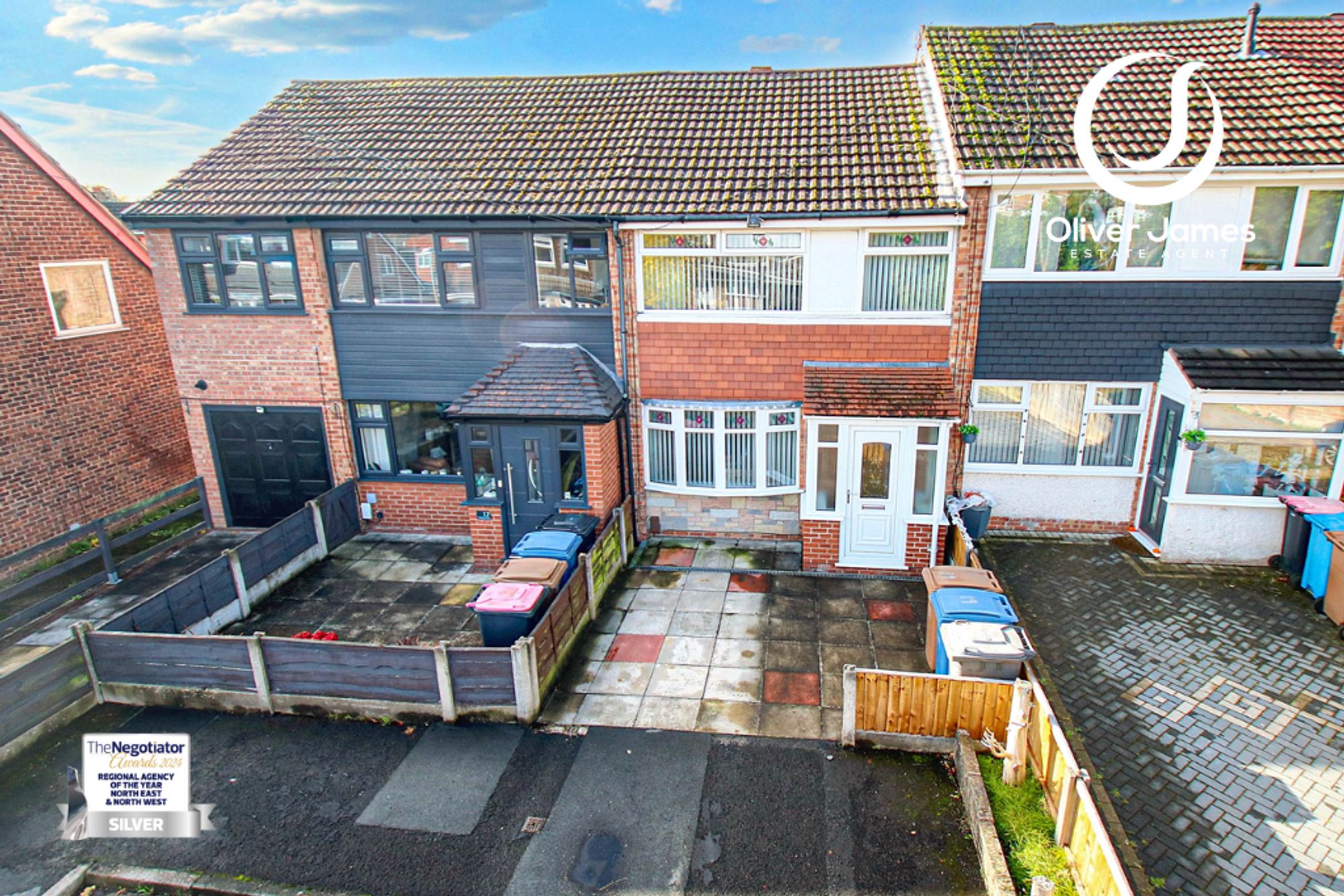 3 bed mid-terraced house for sale in Halstead Drive, Irlam, M44