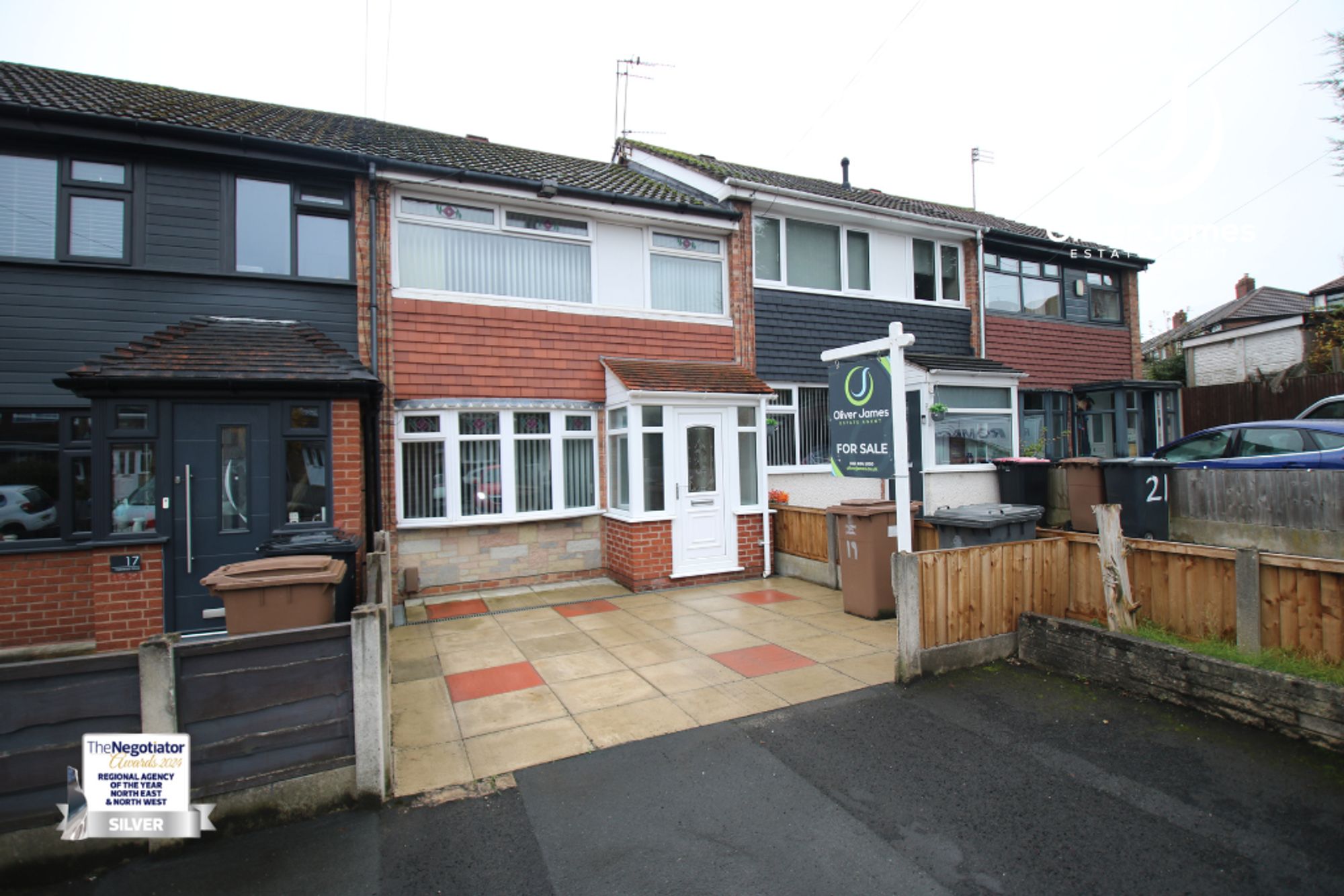 3 bed mid-terraced house for sale in Halstead Drive, Irlam, M44  - Property Image 1