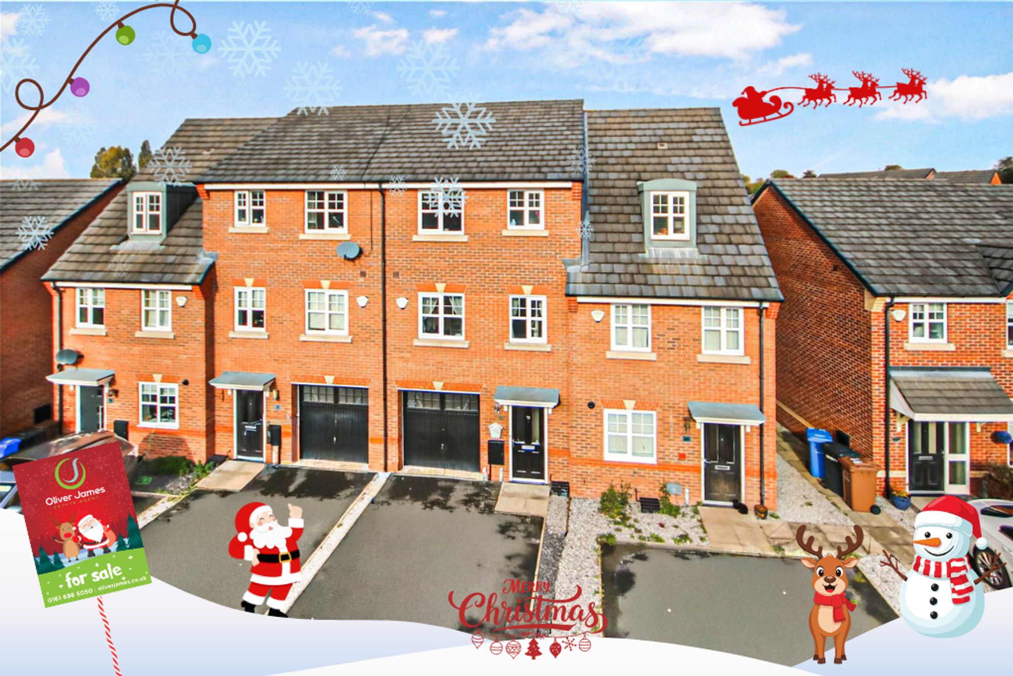 4 bed mid-terraced house for sale in Roseway Avenue, Cadishead, M44  - Property Image 1