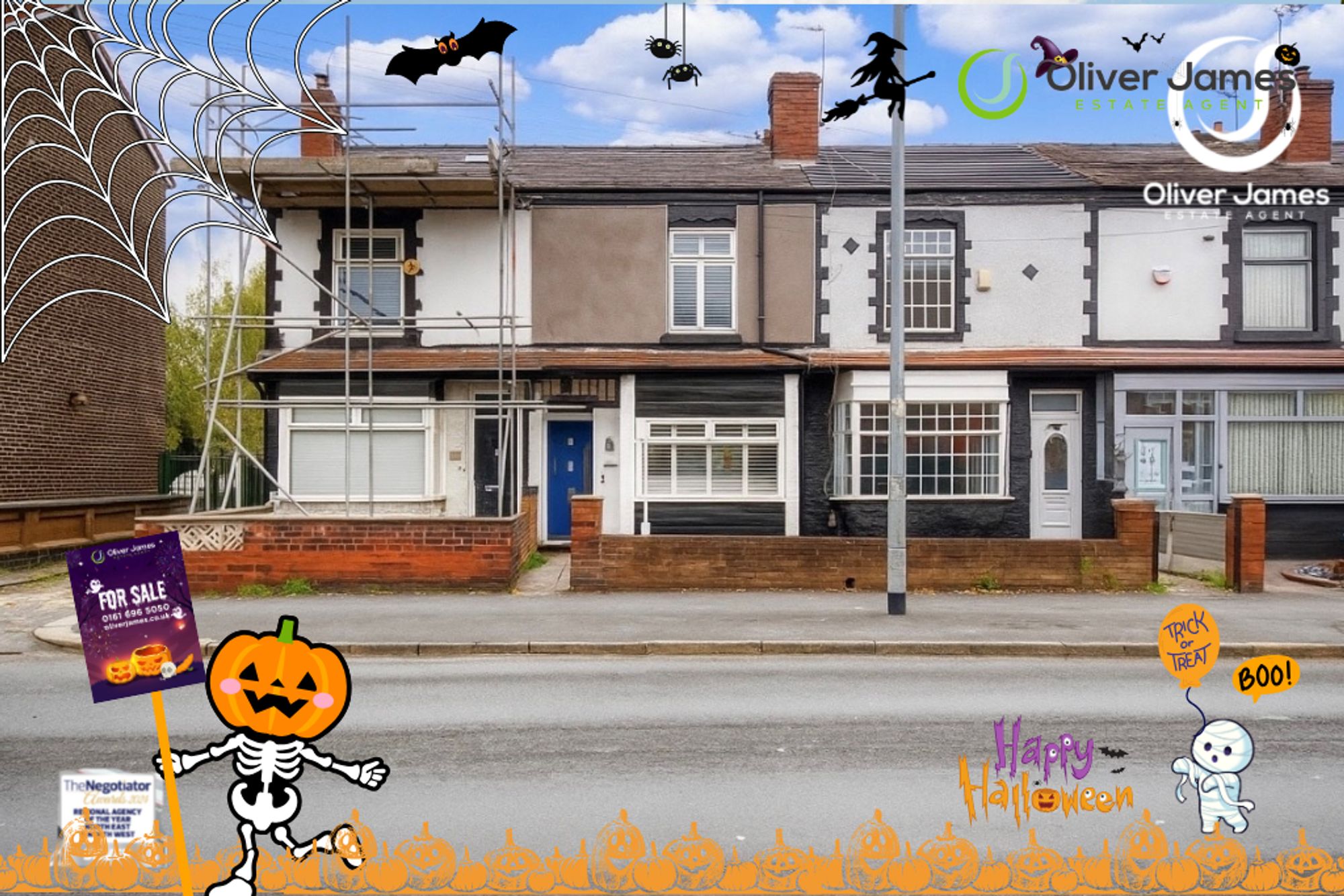 3 bed terraced house for sale in 218 Worsley Road, Winton, M30  - Property Image 1