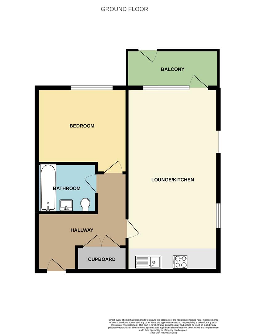 1 bed apartment to rent in Merriam Close, London - Property floorplan