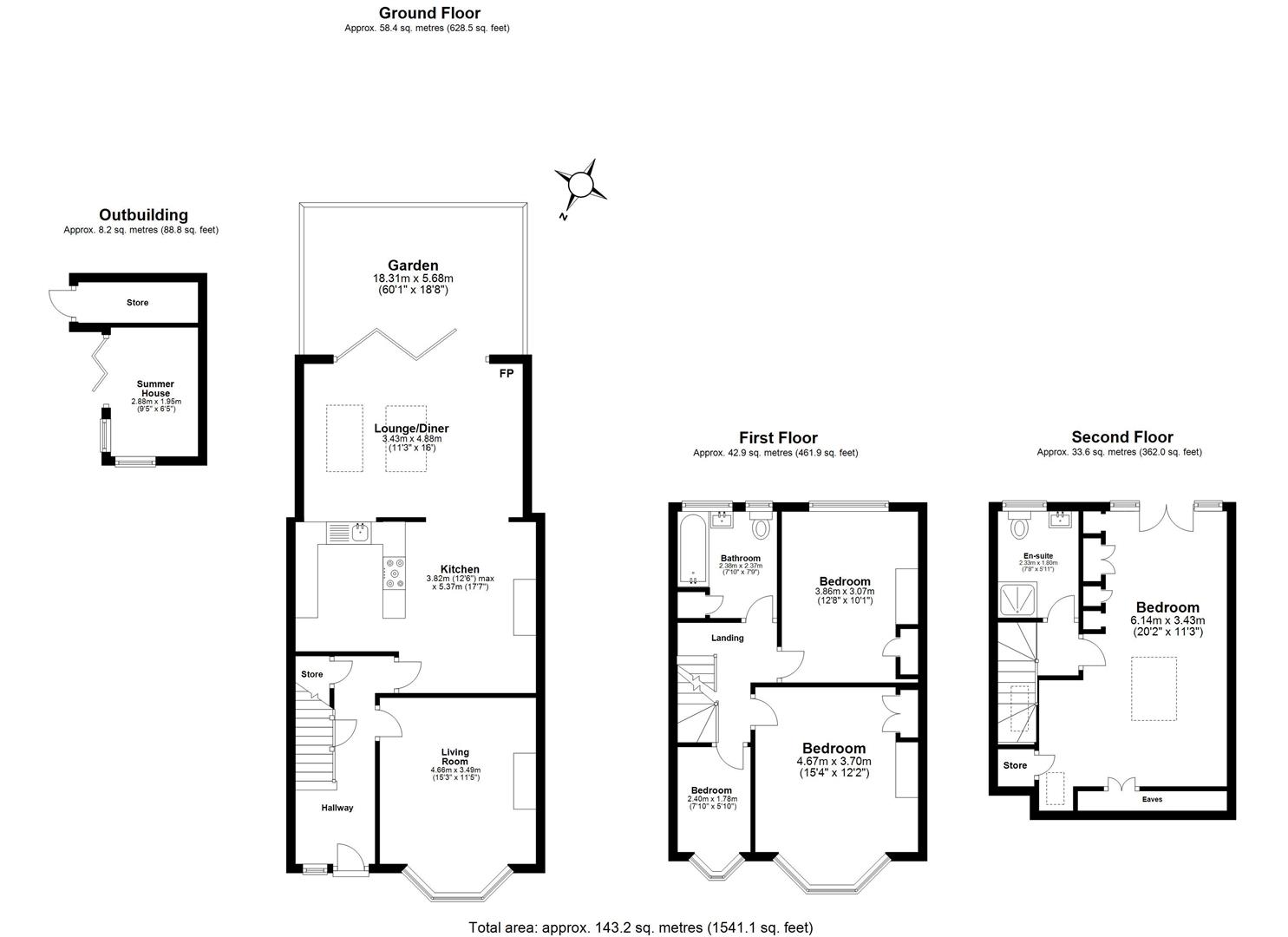 4 bed house for sale in Elmcroft Avenue, Wanstead - Property floorplan