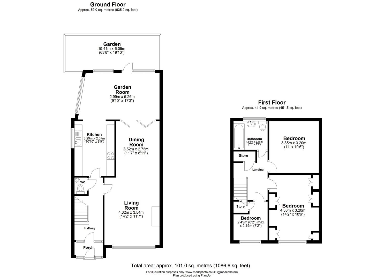 3 bed semi-detached house for sale in Wannock Gardens, Hainault - Property floorplan