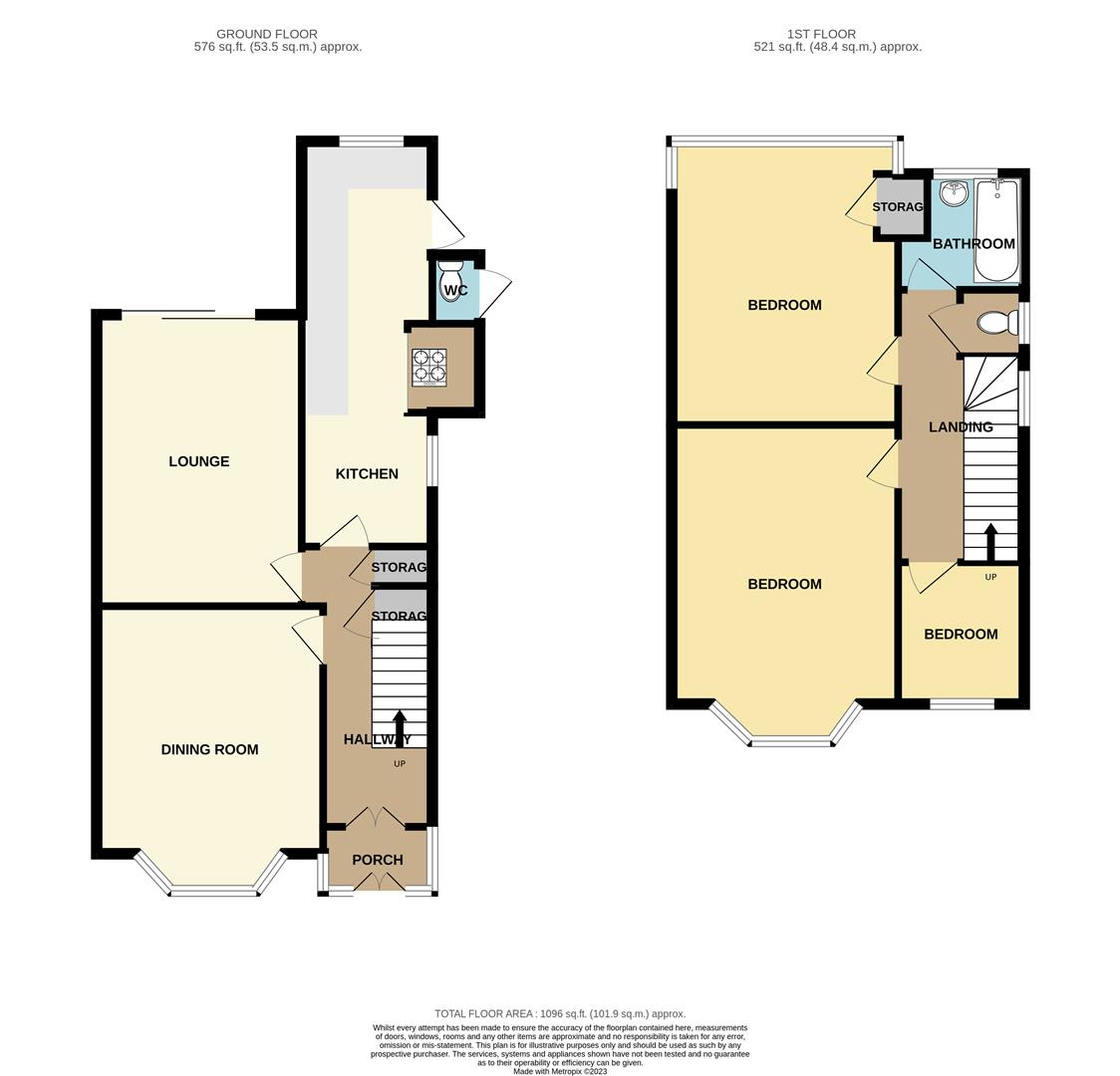 3 bed semi-detached house for sale in Blackbush Avenue, Romford - Property floorplan