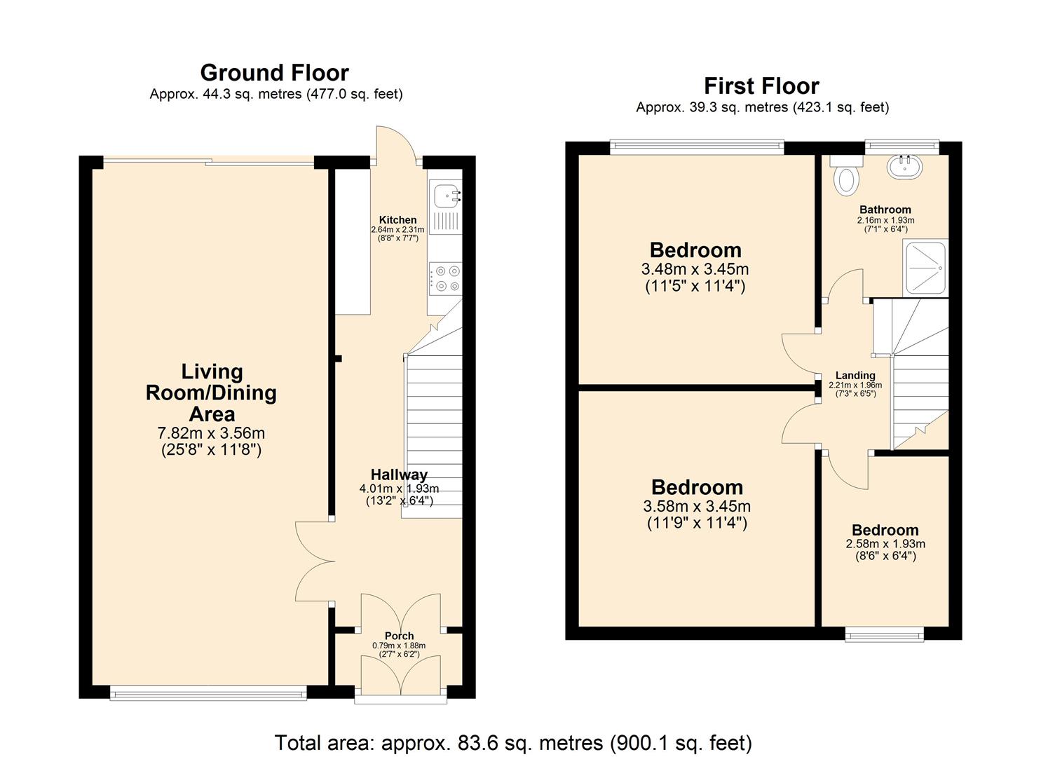 3 bed semi-detached house for sale in New North Road, Hainault - Property floorplan