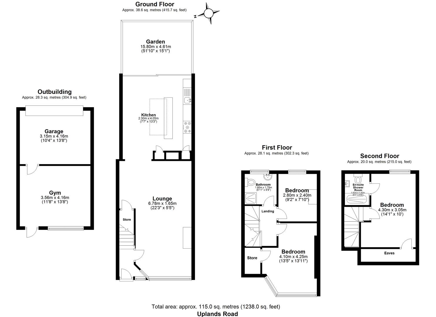 3 Bed Terraced House For Sale In Uplands Road Woodford Green Ig8 Ref