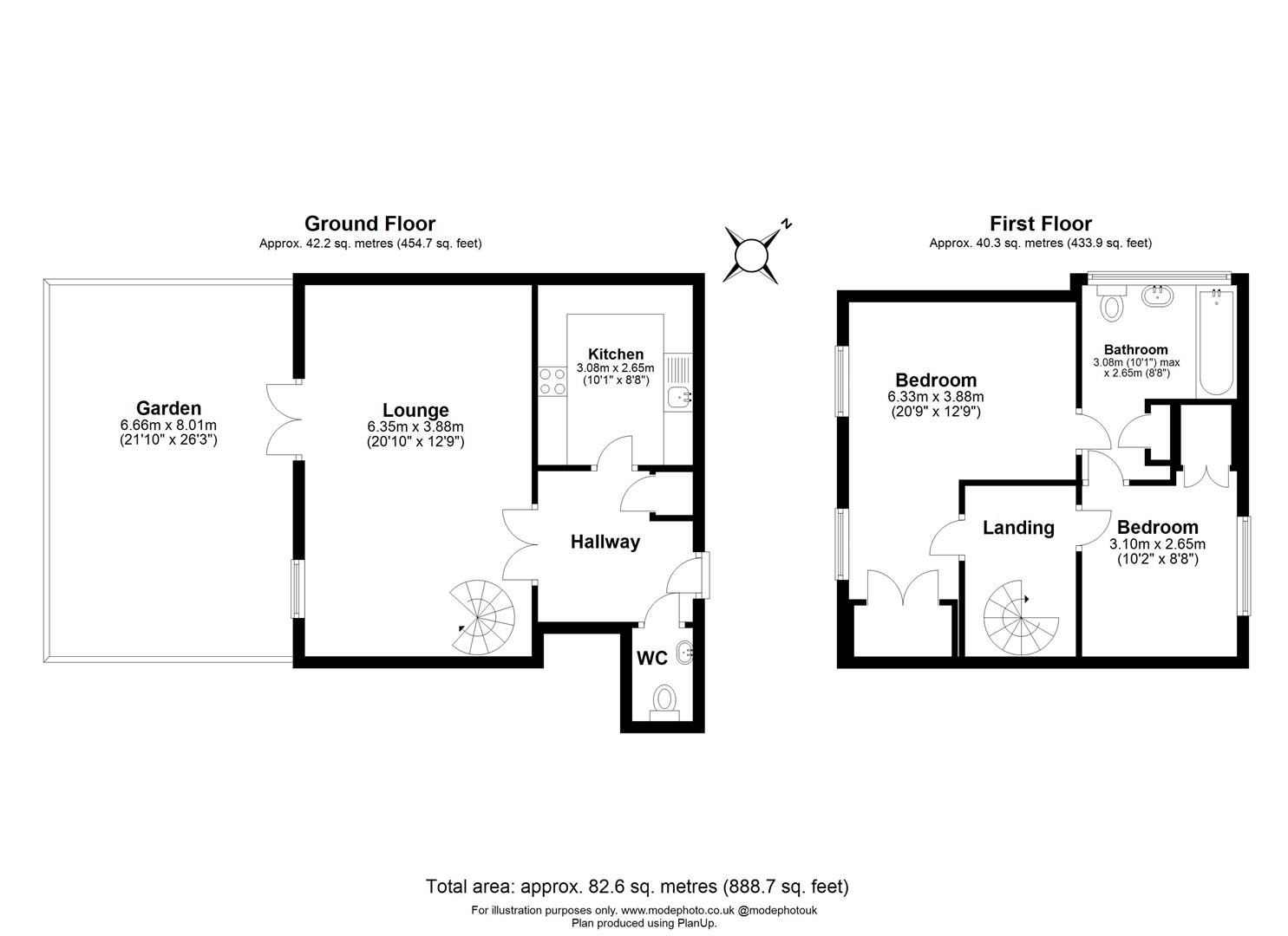 2 bed mews house for sale in Hampstead Avenue, Woodford Green - Property floorplan