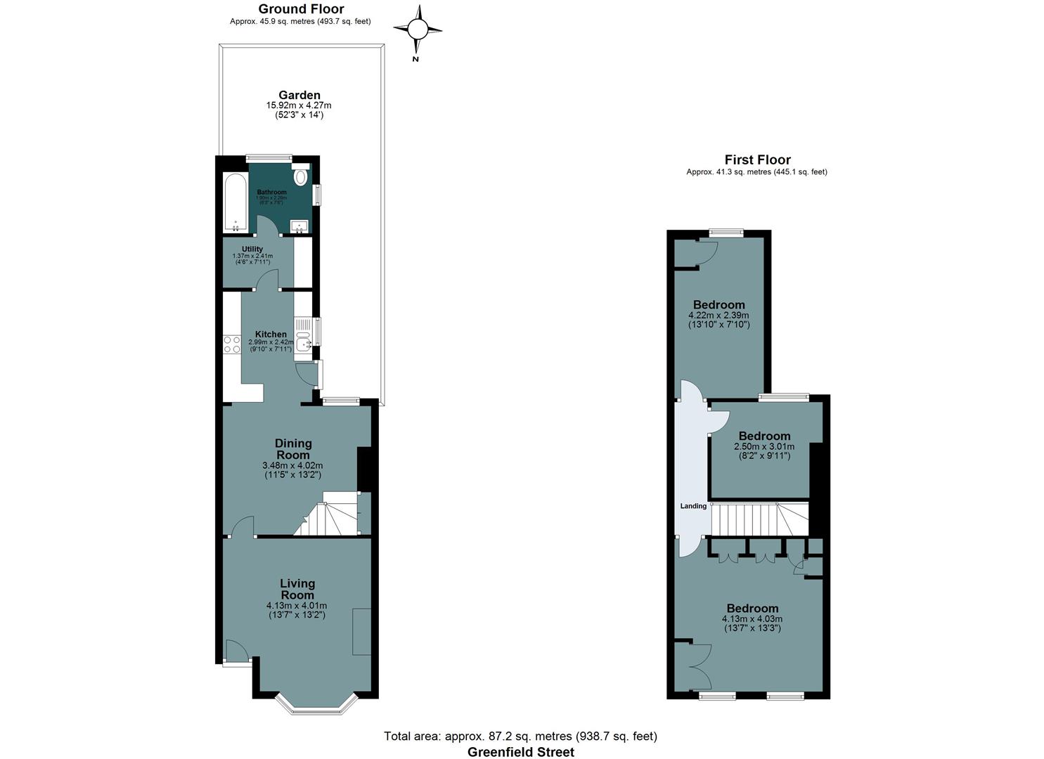 3 bed end of terrace house for sale in Greenfield Street, Waltham Abbey - Property floorplan