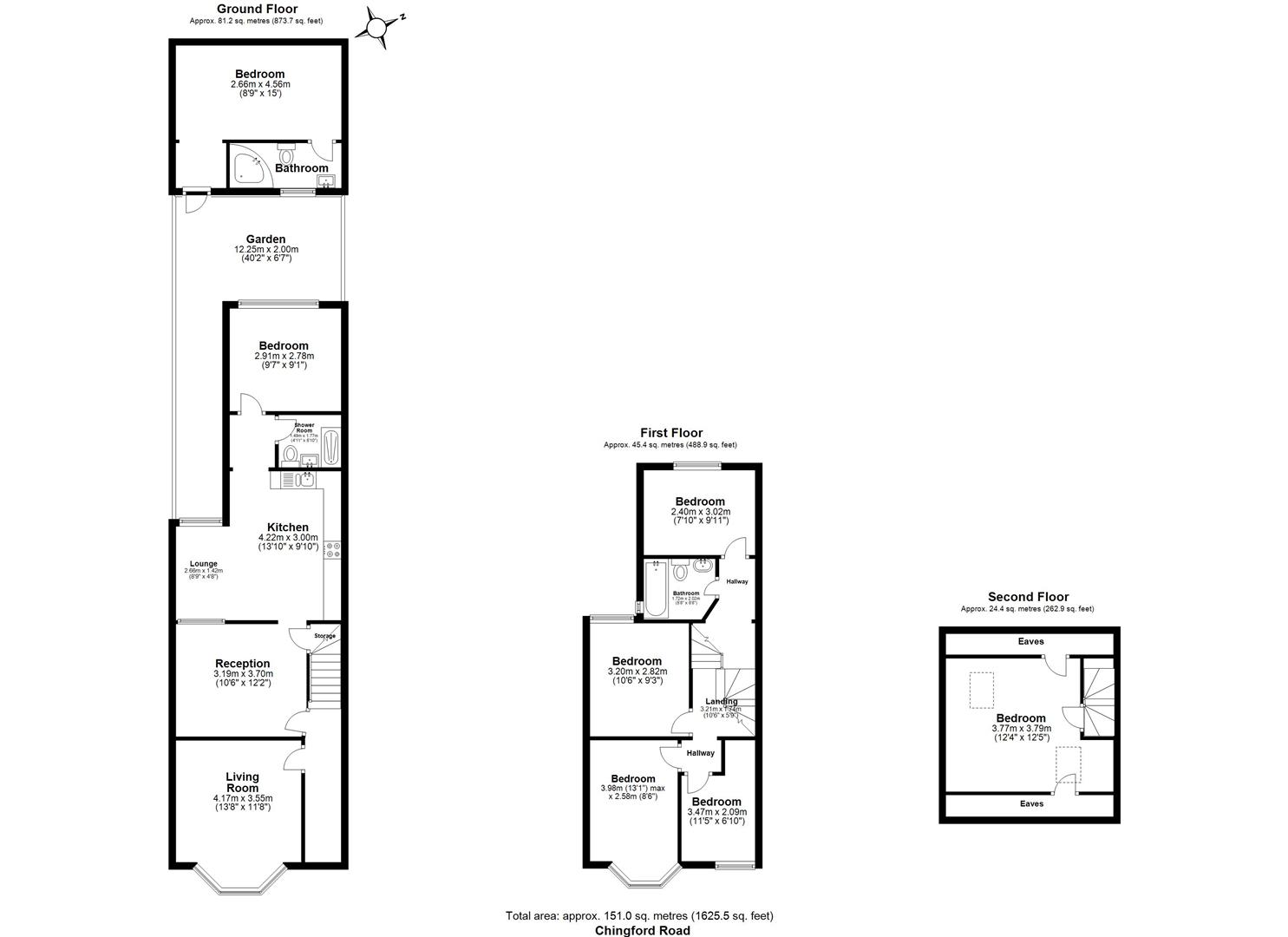 6 bed terraced house for sale in Chingford Road, Walthamstow - Property floorplan