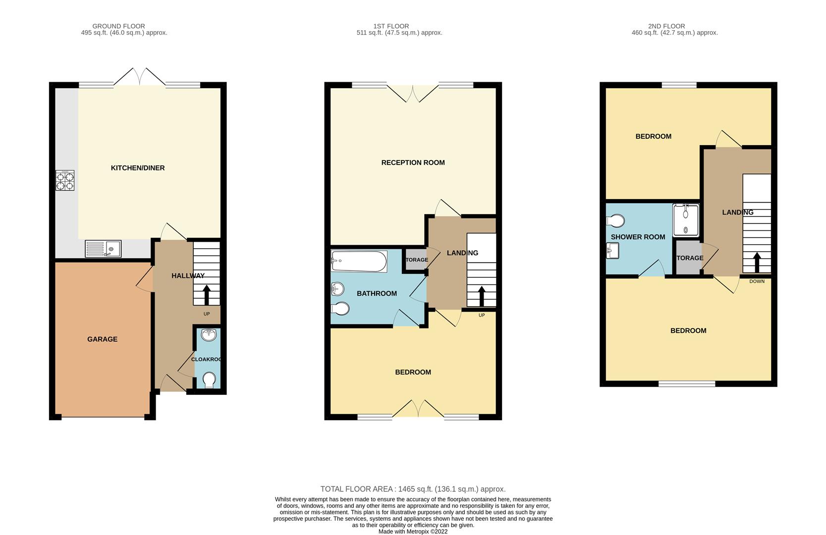 3 bed end of terrace house for sale in Periwinkle Gardens, Chigwell - Property floorplan