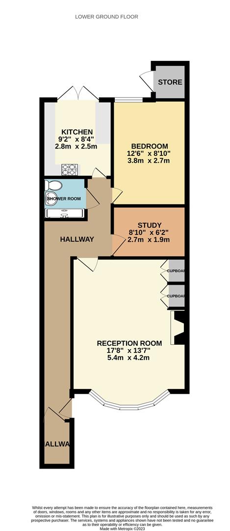 1 bed apartment for sale in Grove Hill, South Woodford - Property floorplan