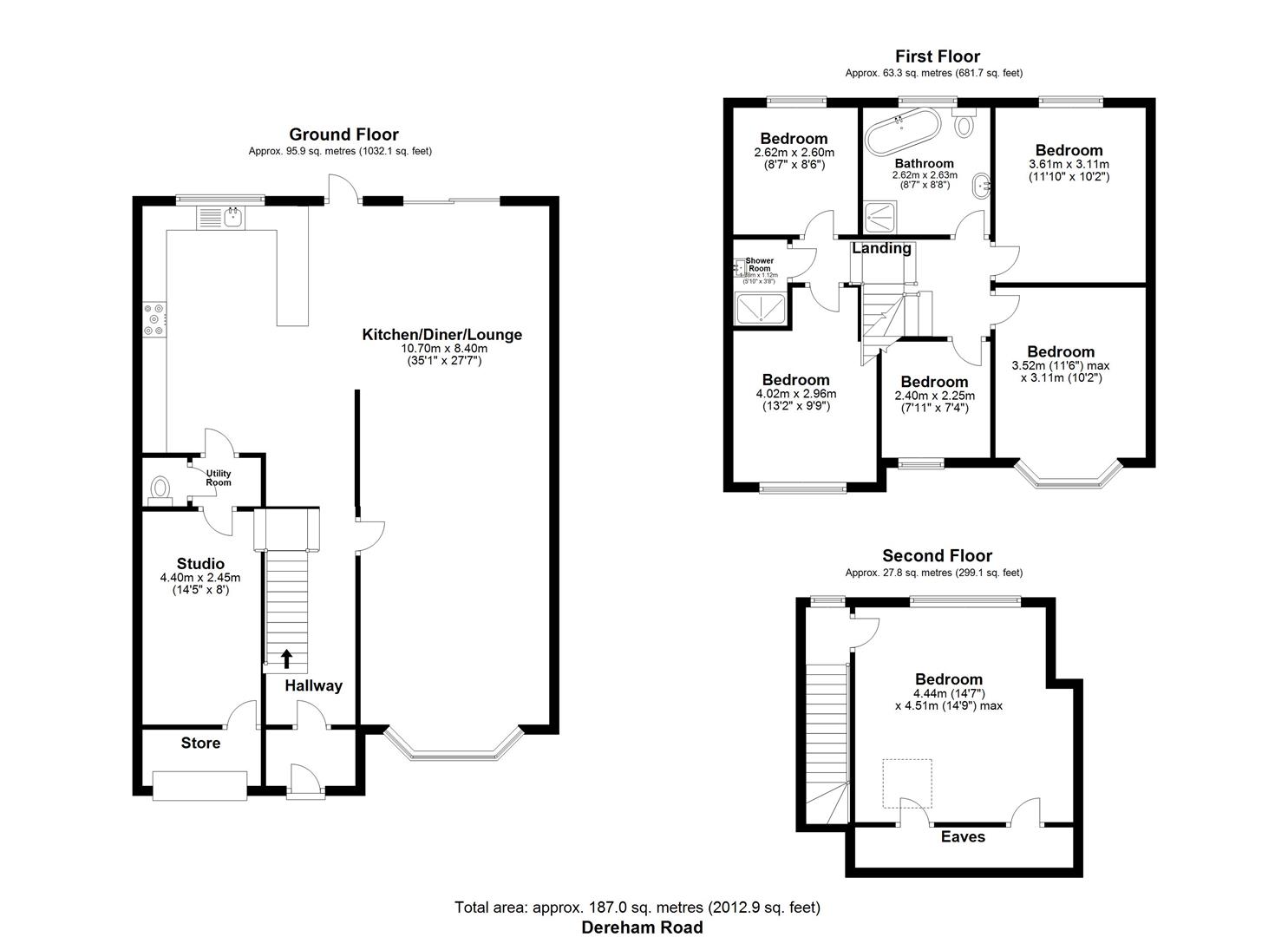 6 bed semi-detached house for sale in Dereham Road, Barking - Property floorplan