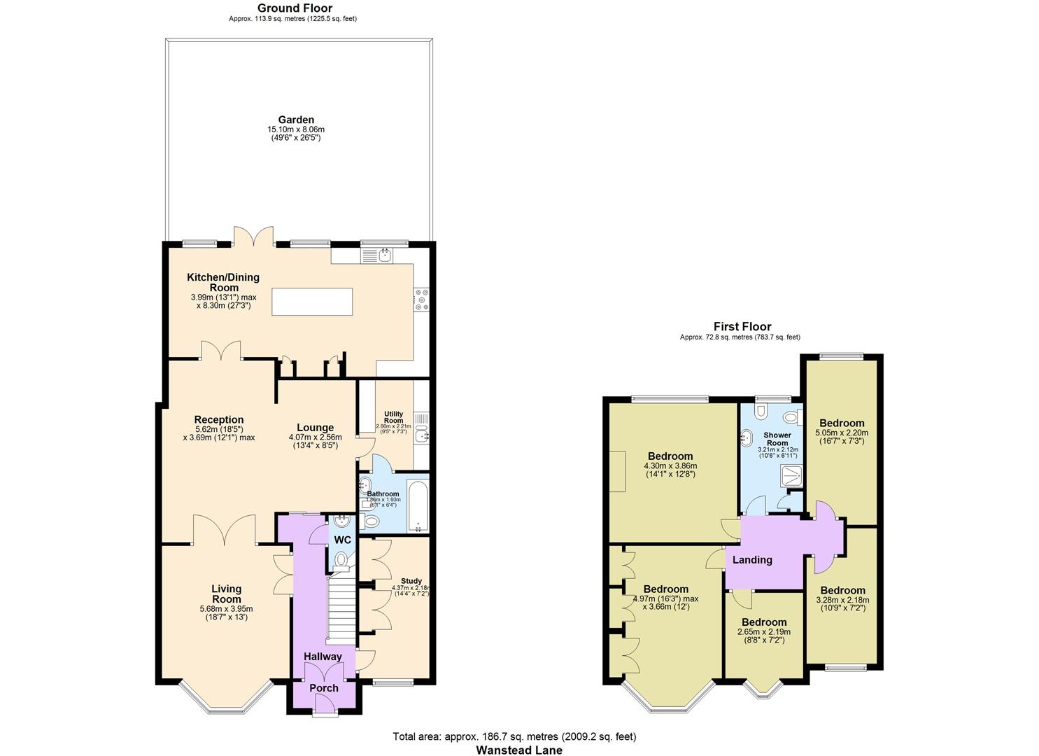 5 bed semi-detached house for sale in Wanstead Lane, Ilford - Property floorplan