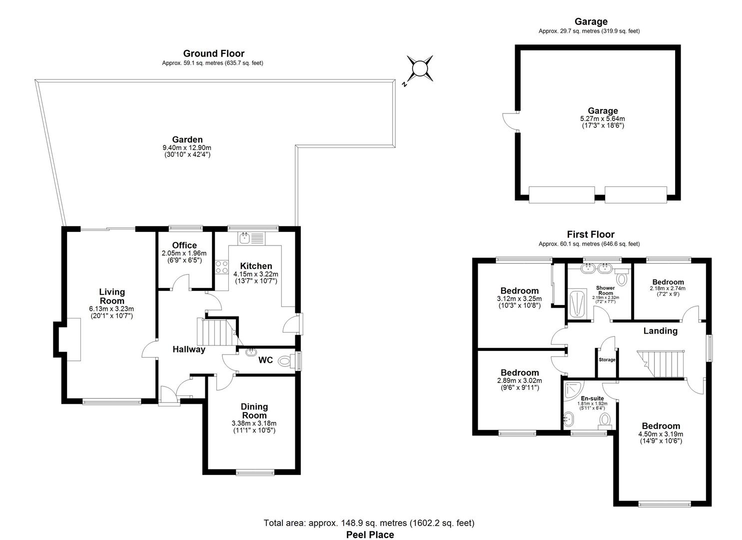 4 bed detached house for sale in Peel Place, Clayhall - Property floorplan