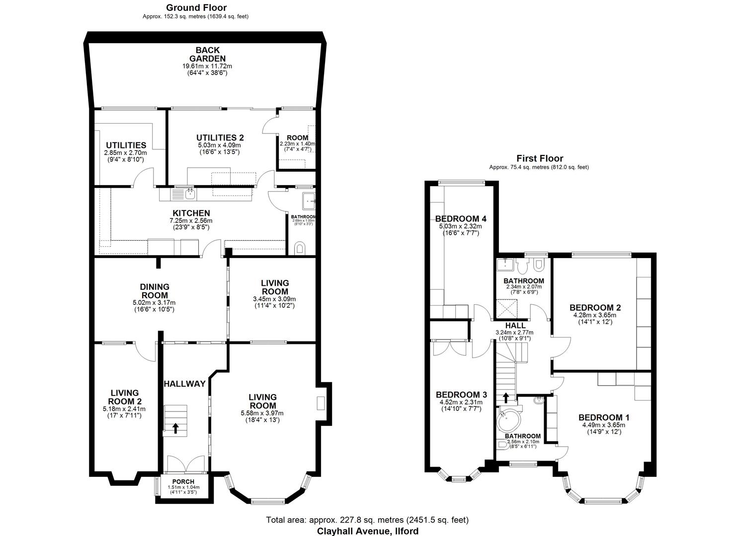 4 bed semi-detached house for sale in Clayhall Avenue, Clayhall - Property floorplan