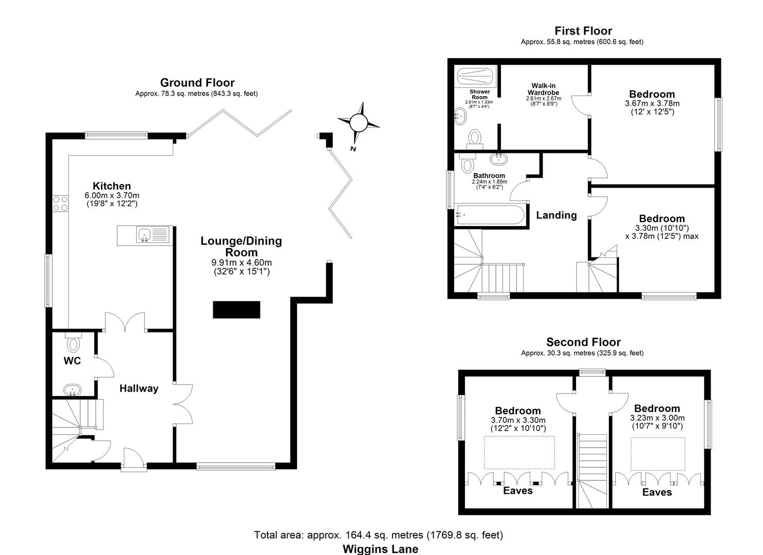 4 bed detached house for sale in Wiggins Lane, Billericay - Property floorplan