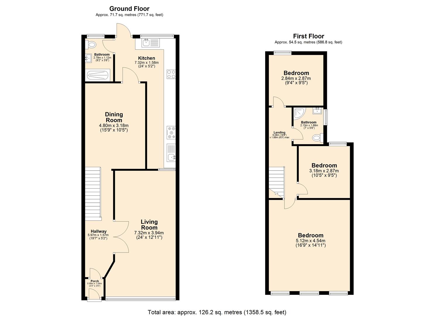 3 bed terraced house for sale in Coppermill Lane, Walthamstow - Property floorplan