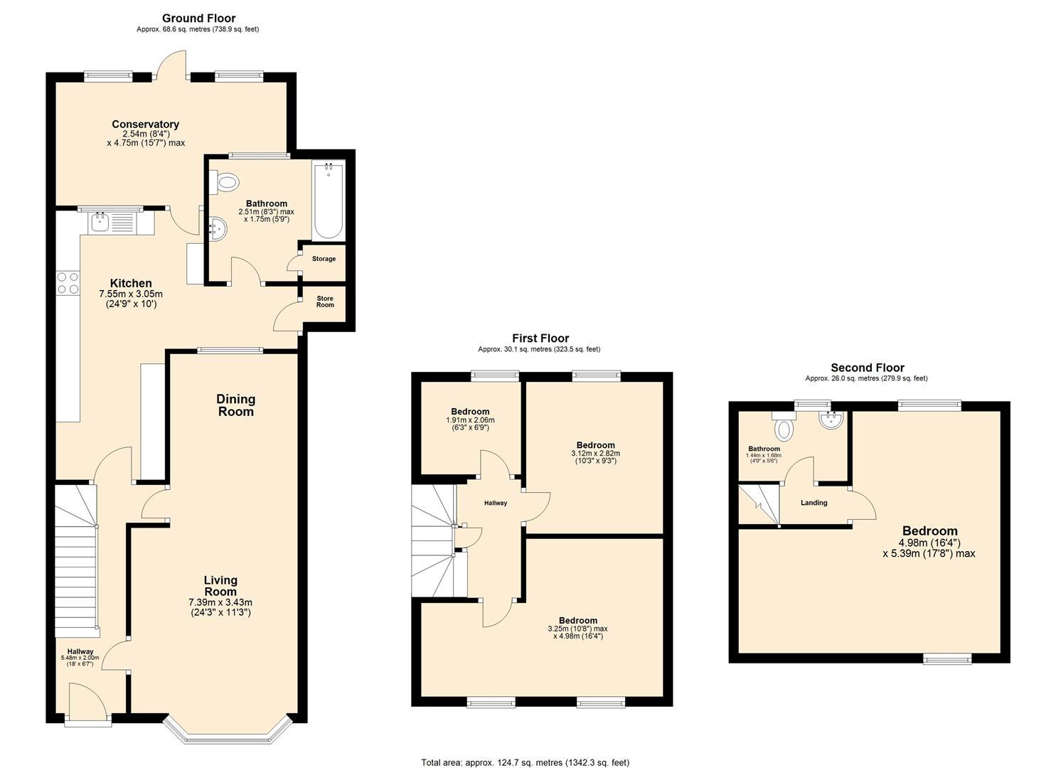 4 bed terraced house for sale in Wingate Road, Ilford - Property floorplan