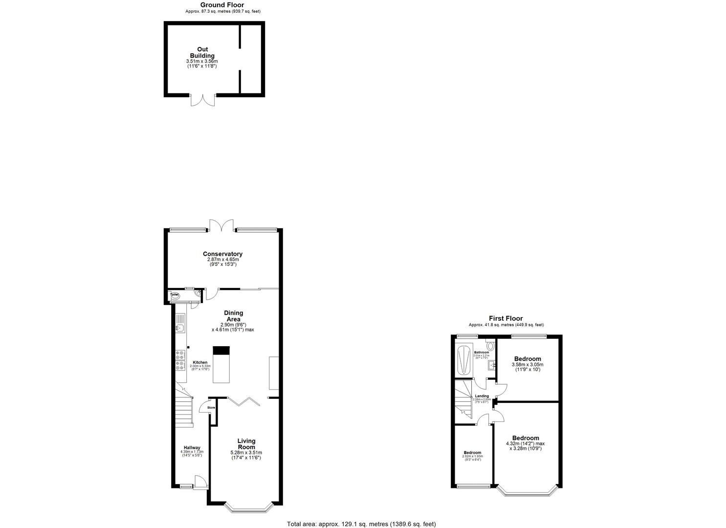 3 bed terraced house for sale in Grenfell Avenue, Hornchurch - Property floorplan