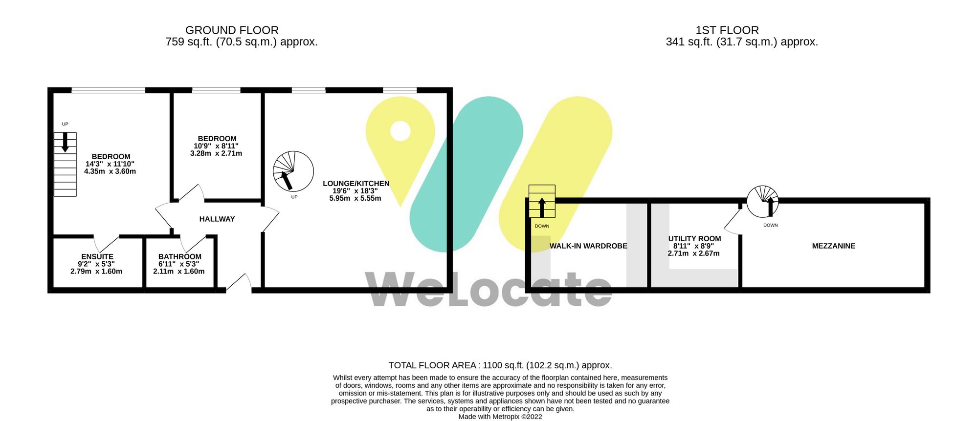 2 bed apartment to rent in Waterside Road, Bury - Property Floorplan