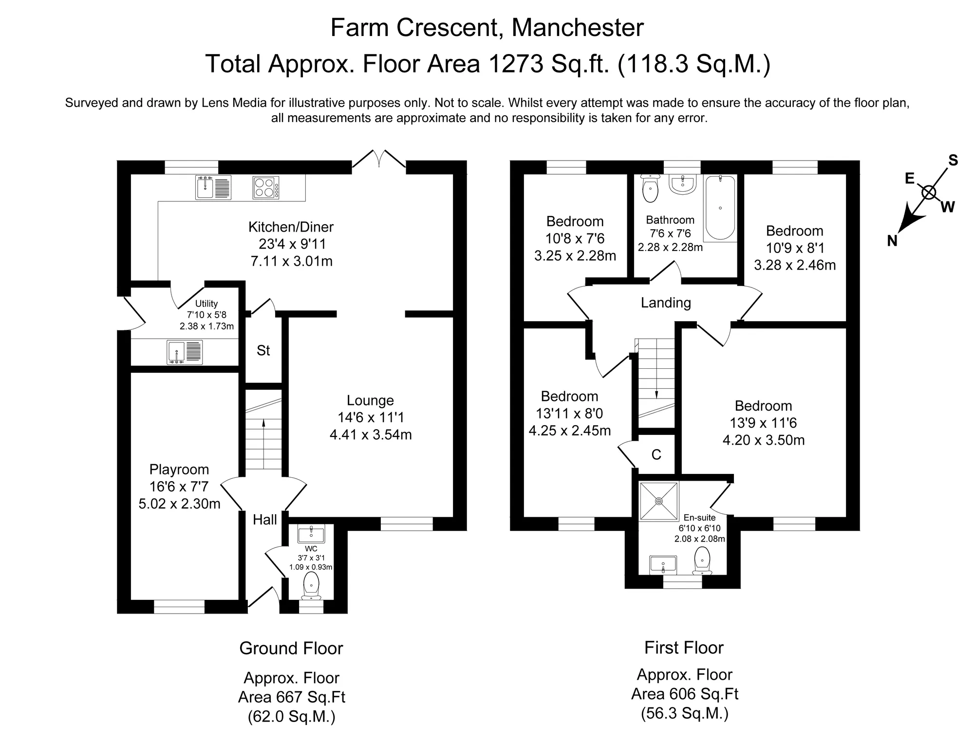 4 bed detached house for sale in Farm Crescent, Manchester - Property Floorplan