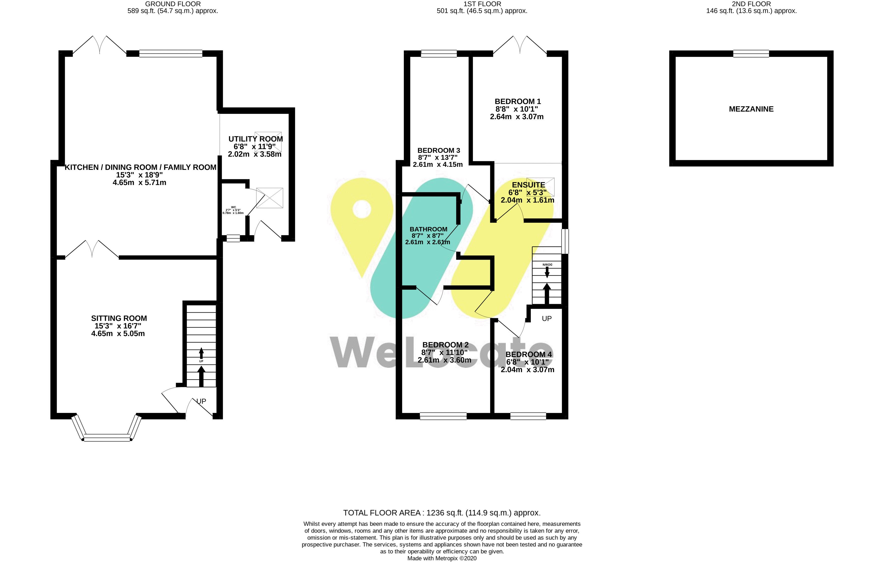 3 bed house to rent in Isis Close, Salford - Property Floorplan