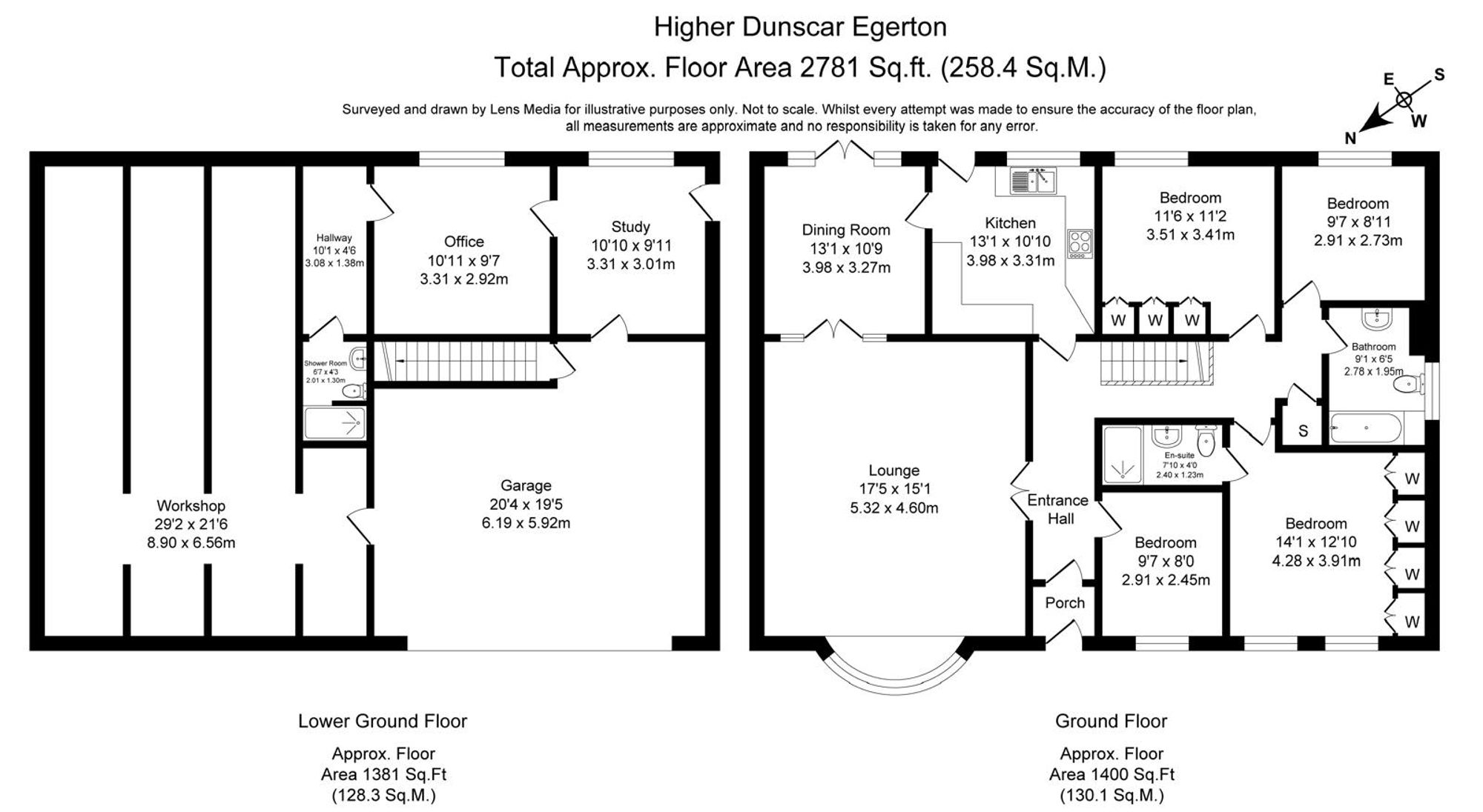 4 bed detached bungalow for sale in Higher Dunscar, Bolton - Property Floorplan