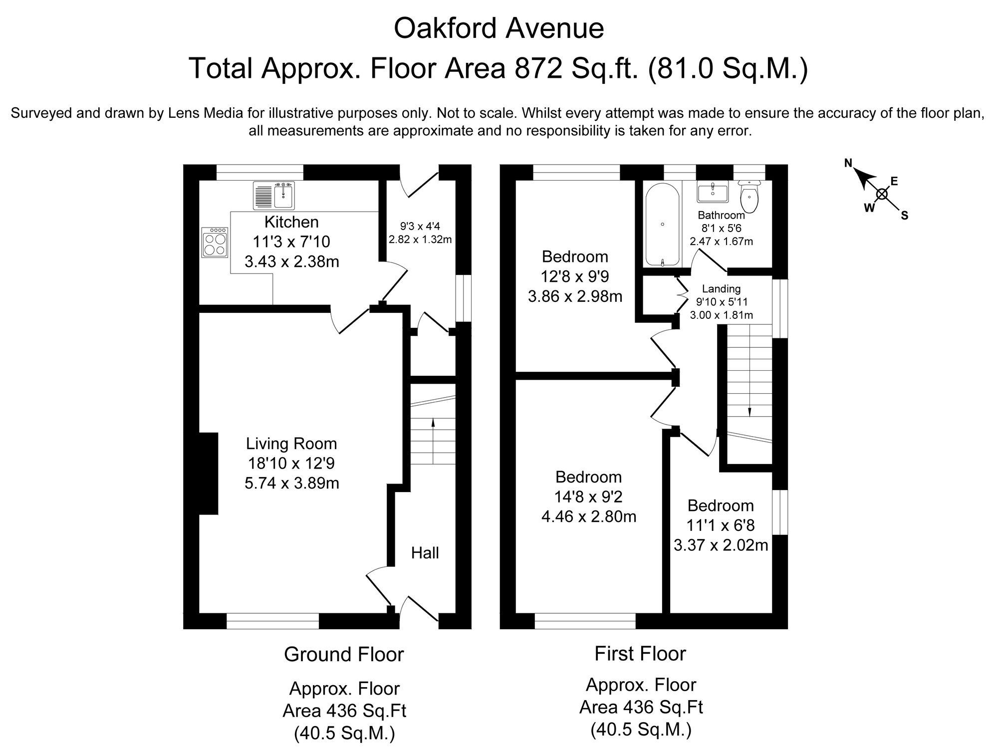 3 bed end of terrace house to rent in Oakford Avenue, Manchester - Property Floorplan