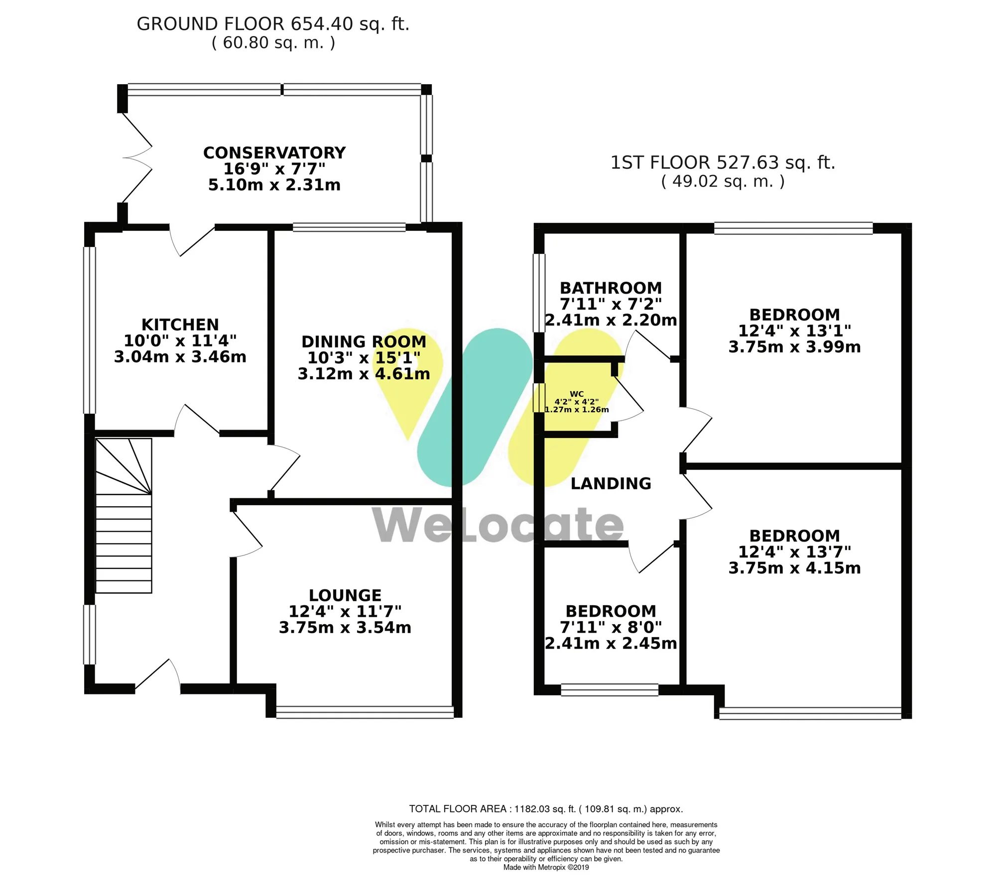 3 bed semi-detached house to rent in Gwendor Avenue, Manchester - Property Floorplan