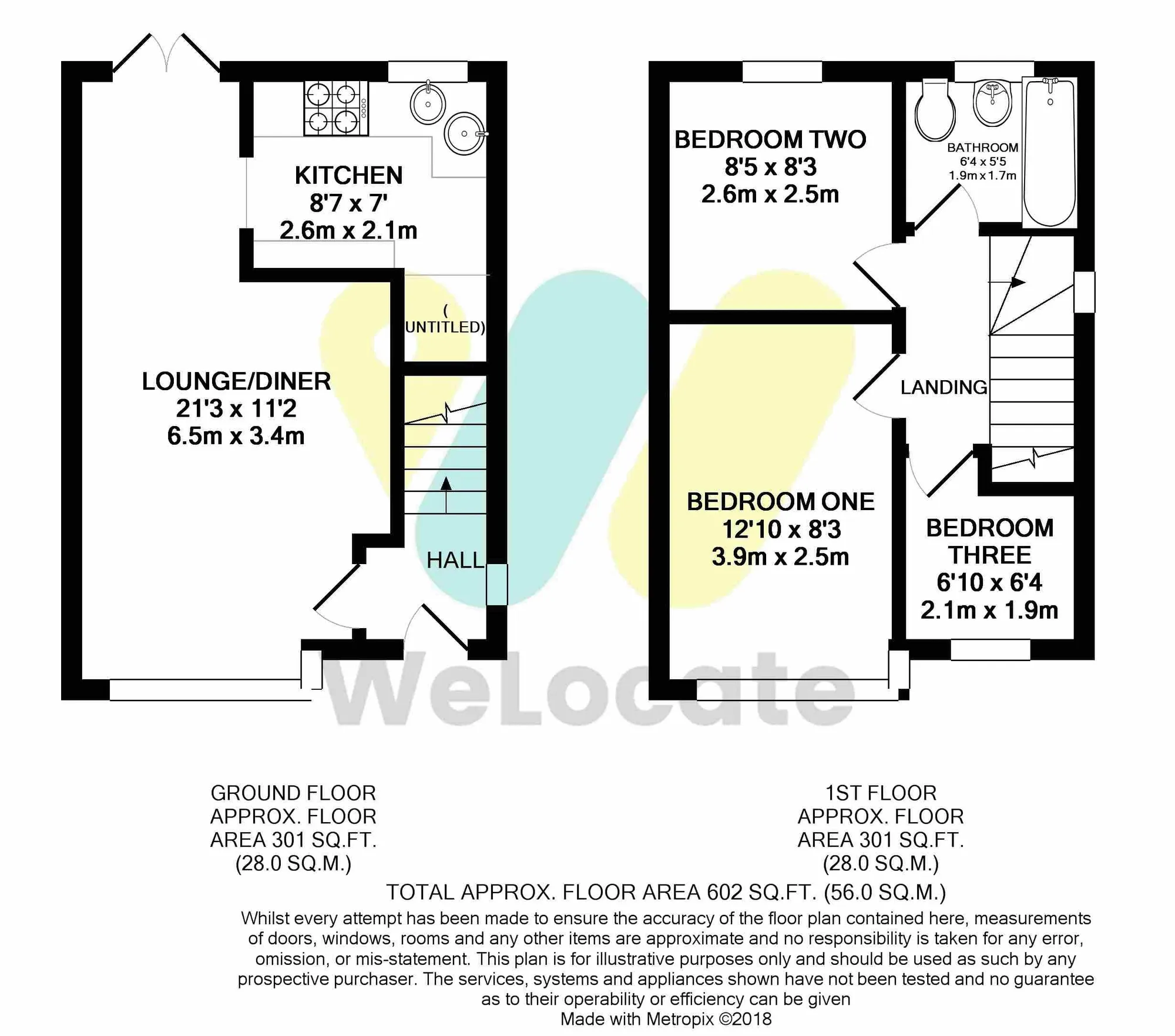 3 bed terraced house to rent in Greenside Lane, Manchester - Property Floorplan