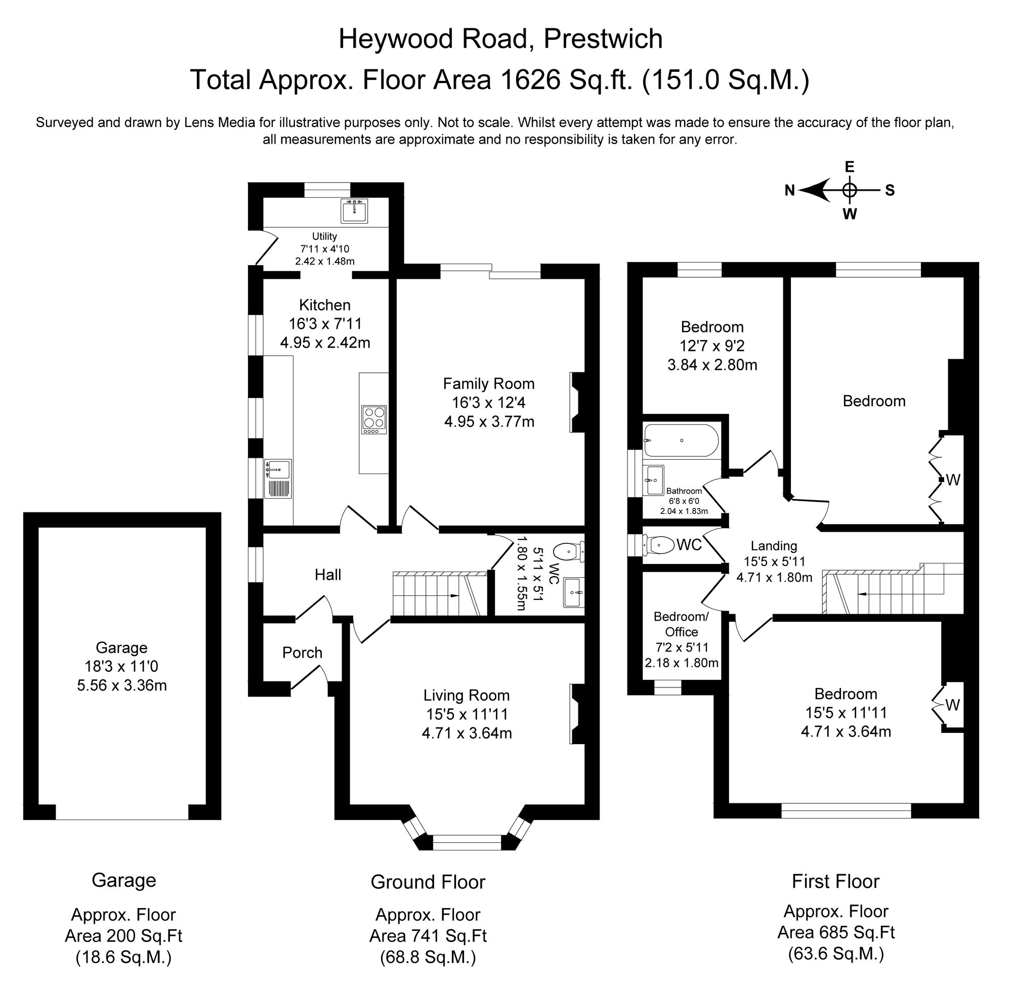 4 bed semi-detached house for sale in Heywood Road, Manchester - Property Floorplan