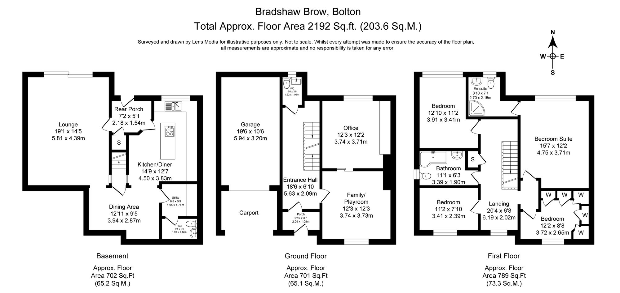 4 bed detached house for sale in Bradshaw Brow, Bolton - Property Floorplan