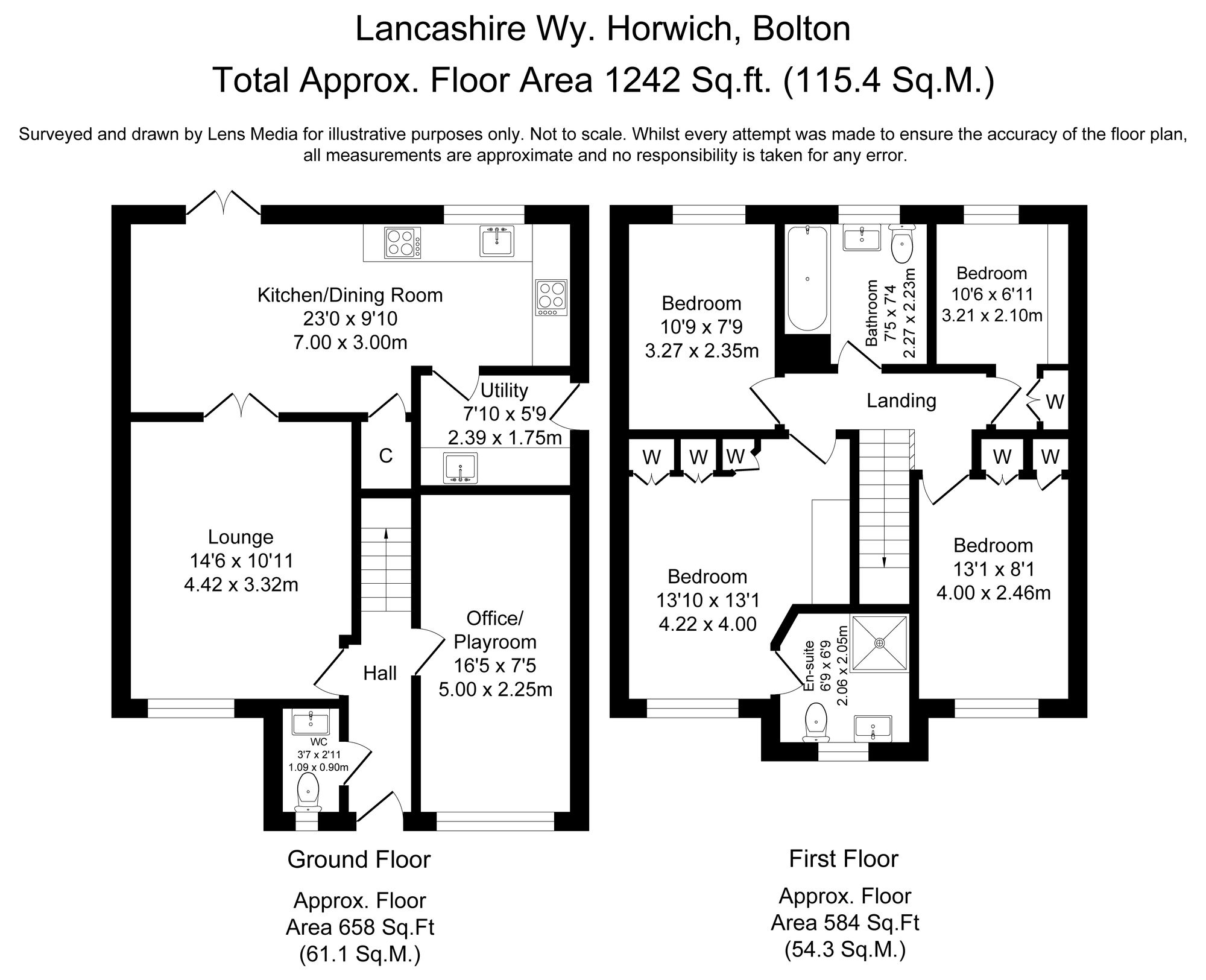 4 bed detached house for sale in Lancashire Way, Bolton - Property Floorplan